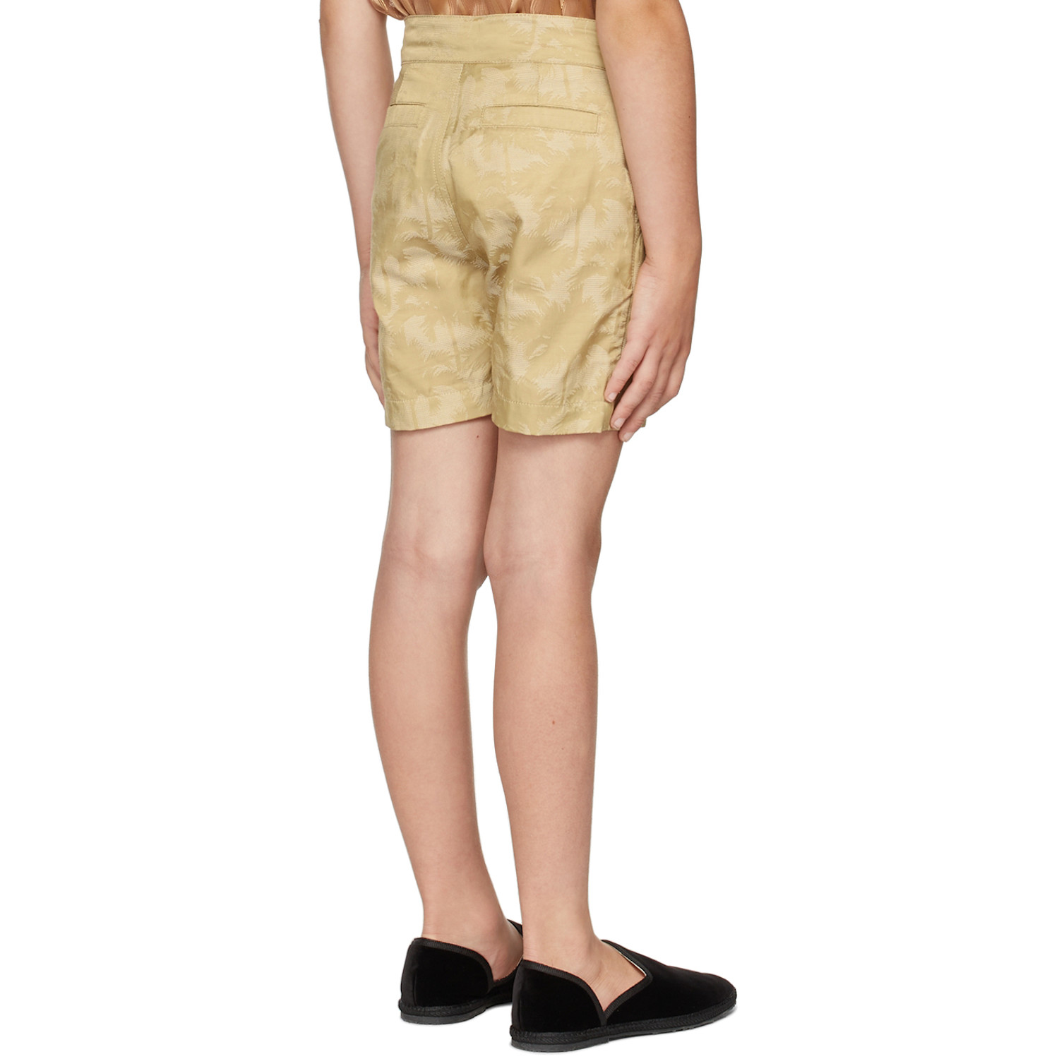  Bo(y)smans Kids Beige Palm Shorts 