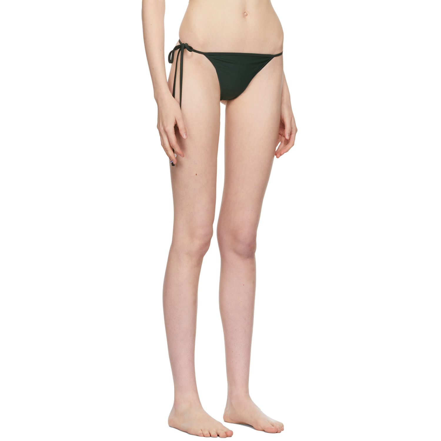  Softandwet Ssense Exclusive Green Beaded Thong Bikini Bottoms 