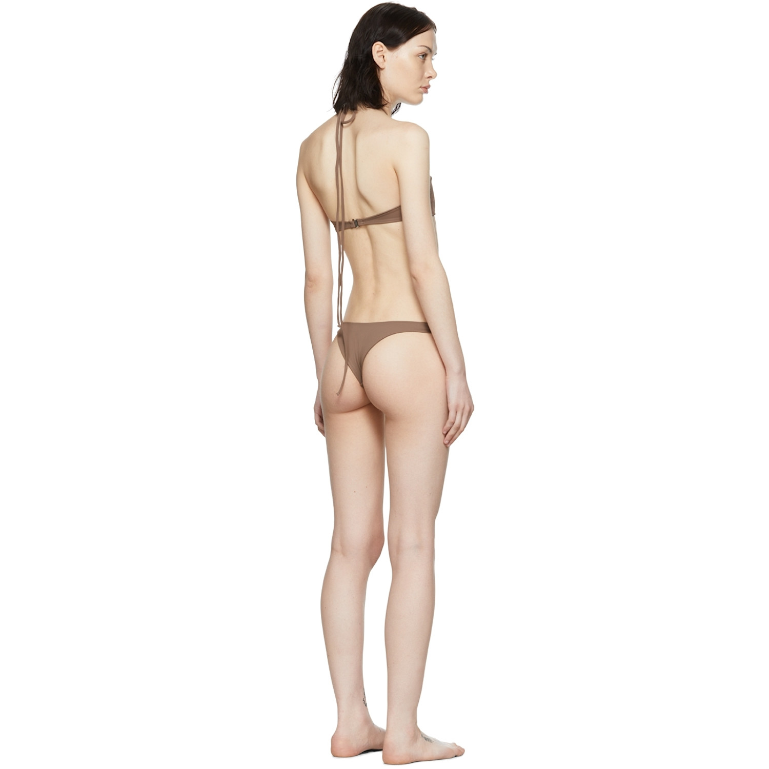  Du Ciel Ssense Exclusive Brown Marseille One-piece Swimsuit 