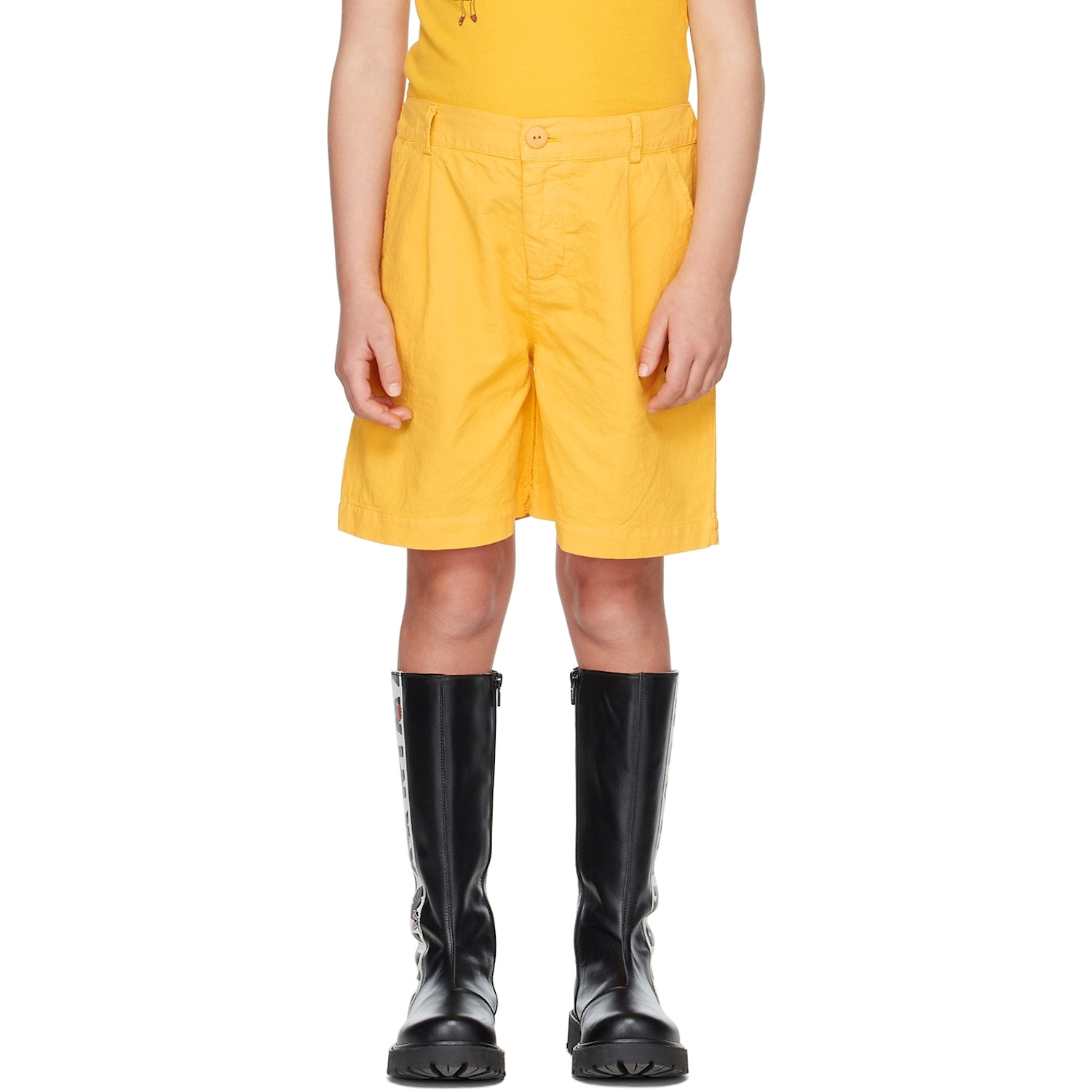  The Campamento Kids Yellow Flower Shorts 