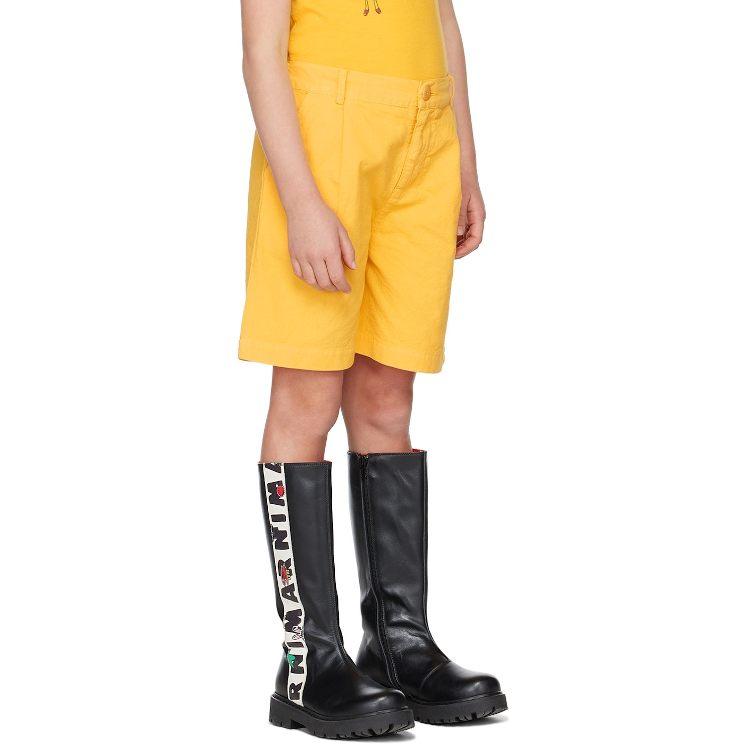  The Campamento Kids Yellow Flower Shorts 