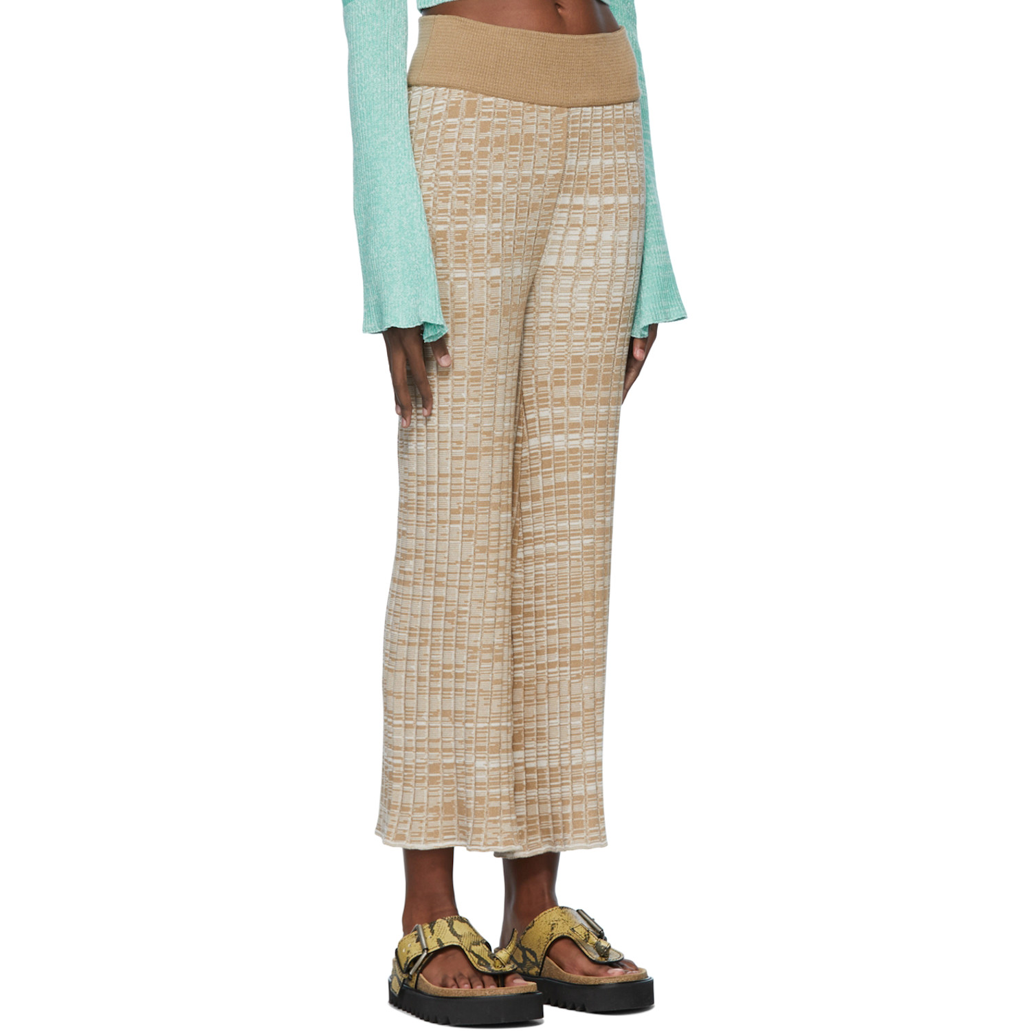  Valentine Witmeur Lab Beige Viscose Trousers 