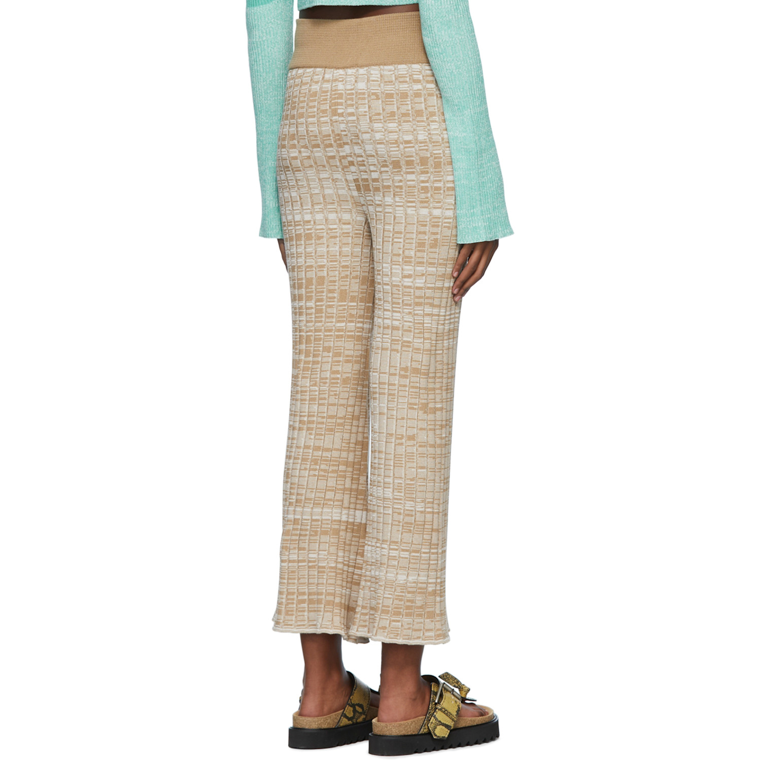  Valentine Witmeur Lab Beige Viscose Trousers 