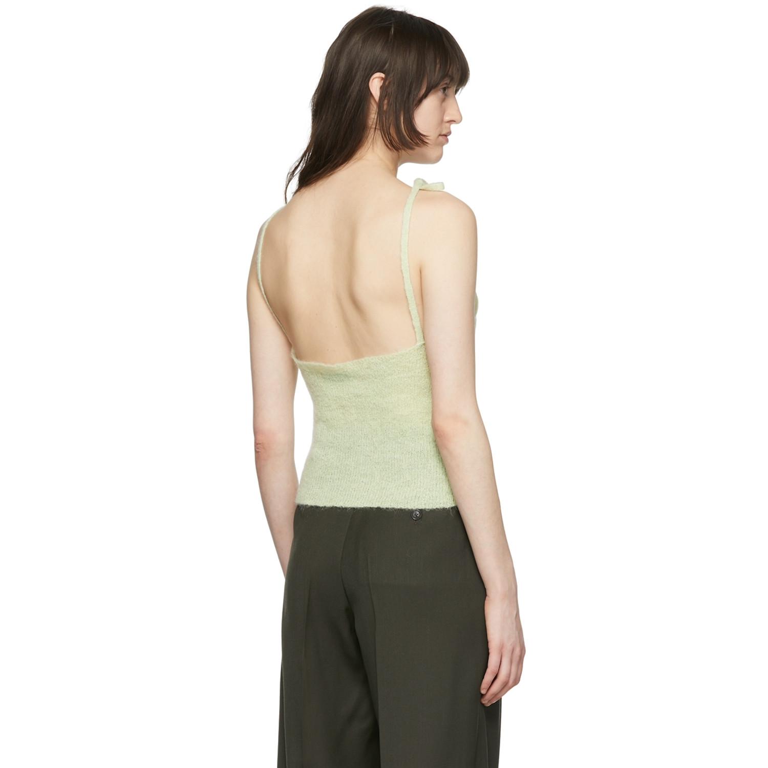  Maiden Name Ssense Exclusive Green Félice Camisole 