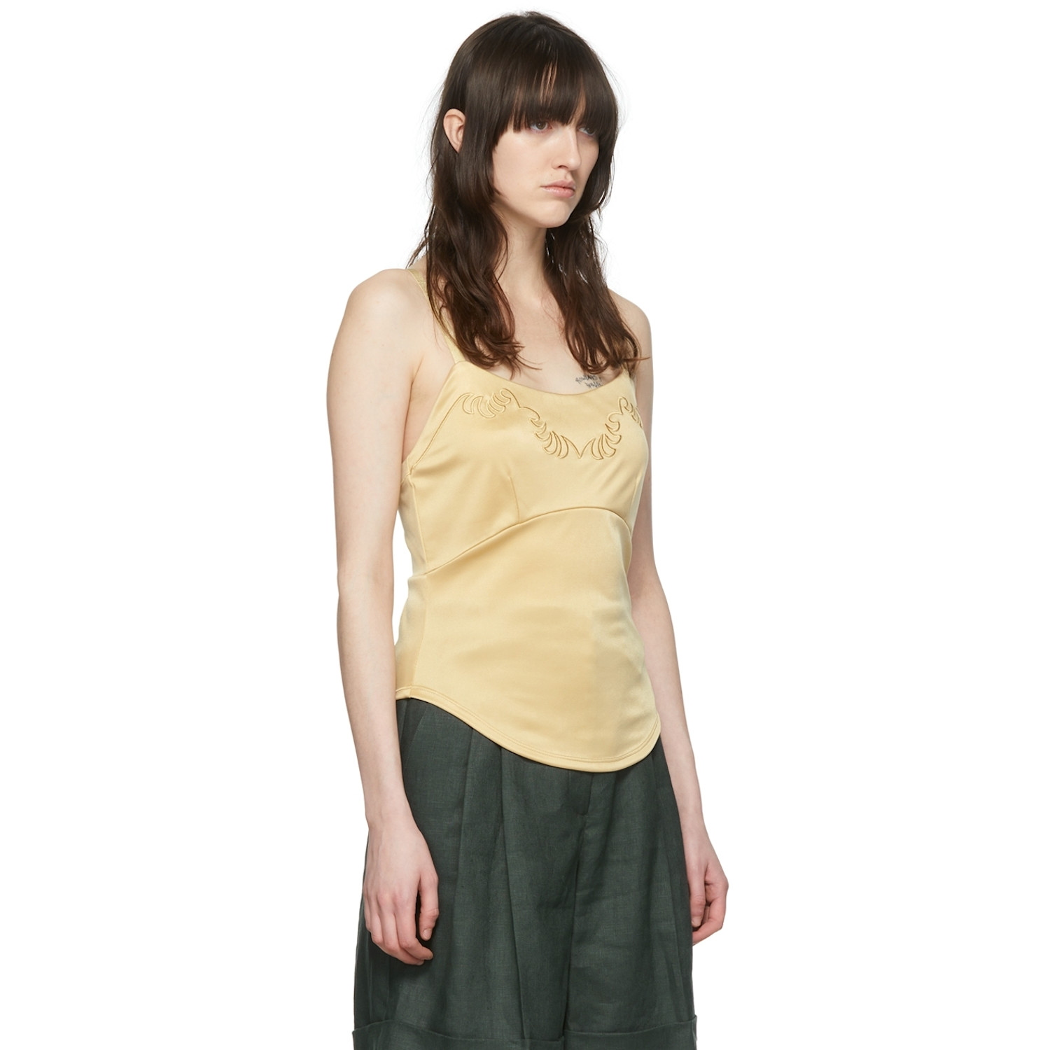  Maiden Name Ssense Exclusive Tan Naomi Camisole 