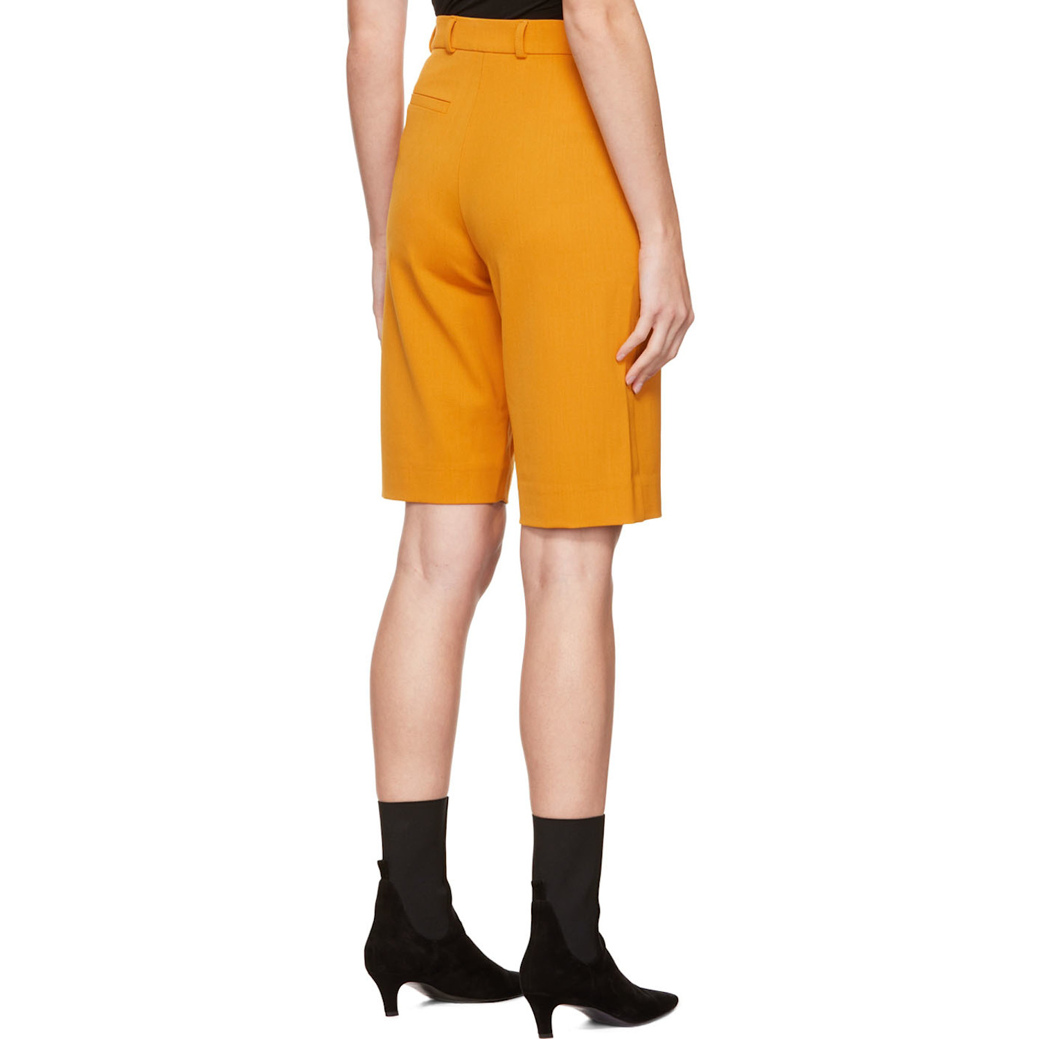  Olēnich Orange Pinched Seam Shorts 