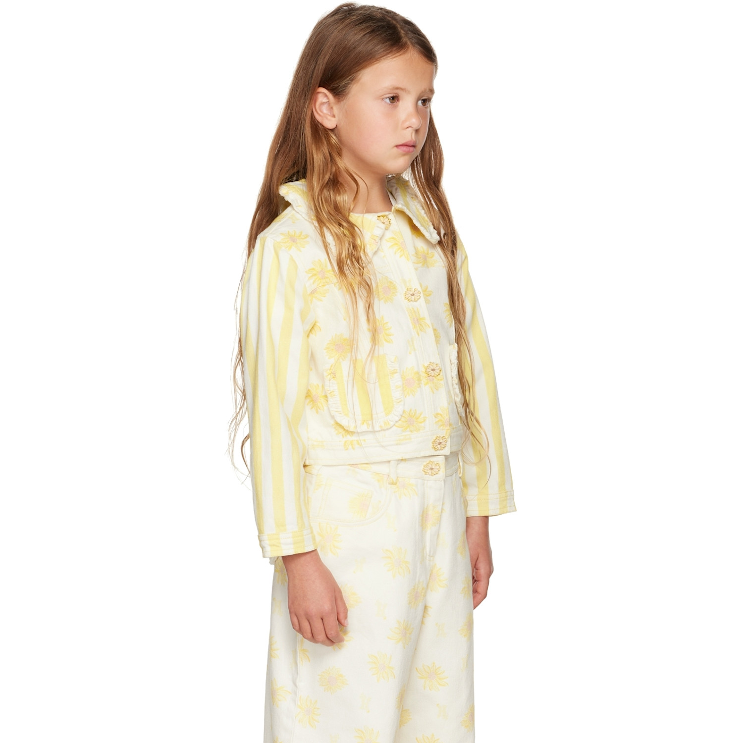  Helmstedt Ssense Exclusive Kids Off-white Ebi Denim Jacket 