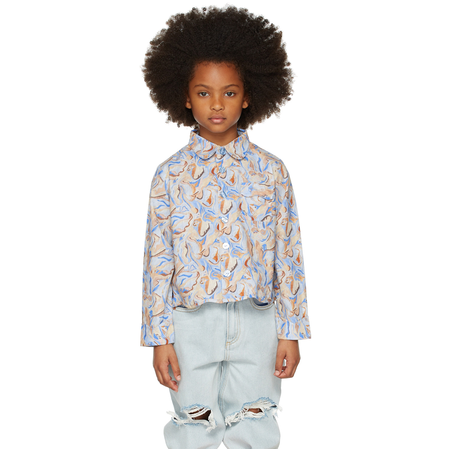  Helmstedt Ssense Exclusive Kids Blue Talvi Shirt 
