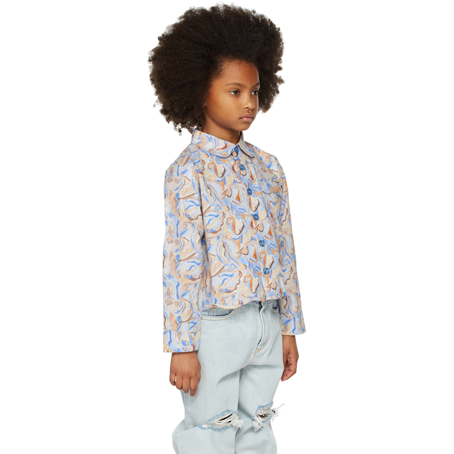  Helmstedt Ssense Exclusive Kids Blue Talvi Shirt 