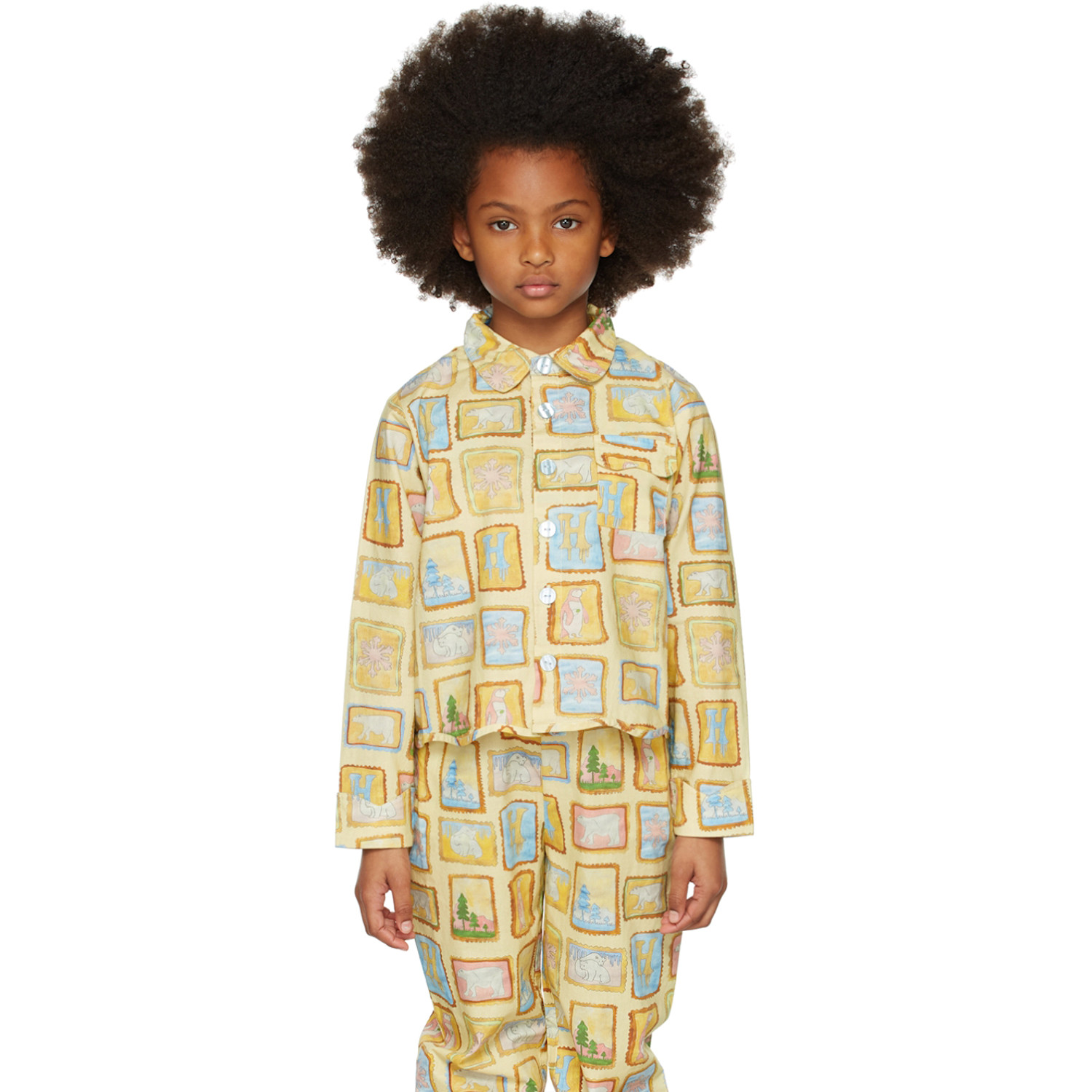  Helmstedt Ssense Exclusive Kids Yellow Talvi Shirt 