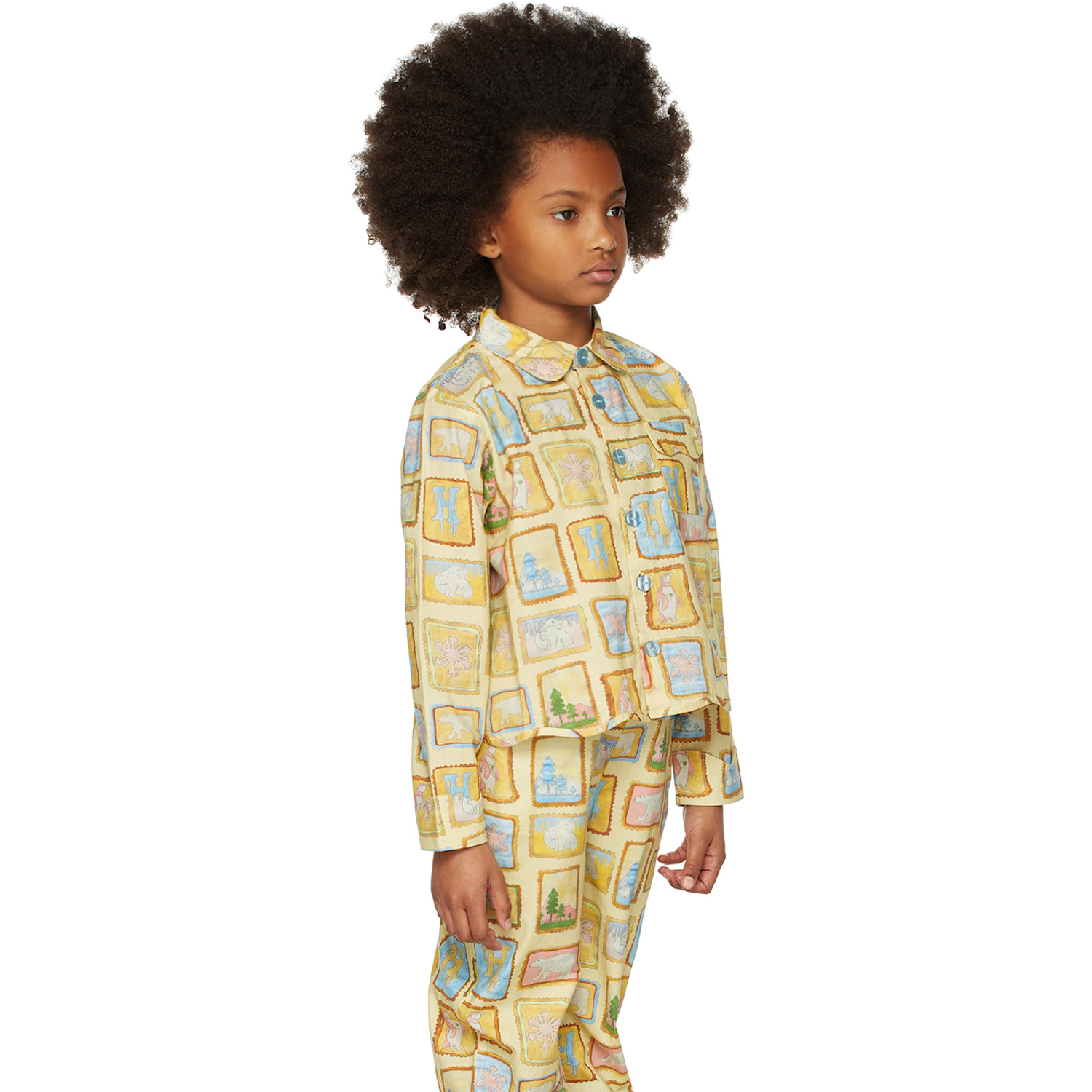  Helmstedt Ssense Exclusive Kids Yellow Talvi Shirt 