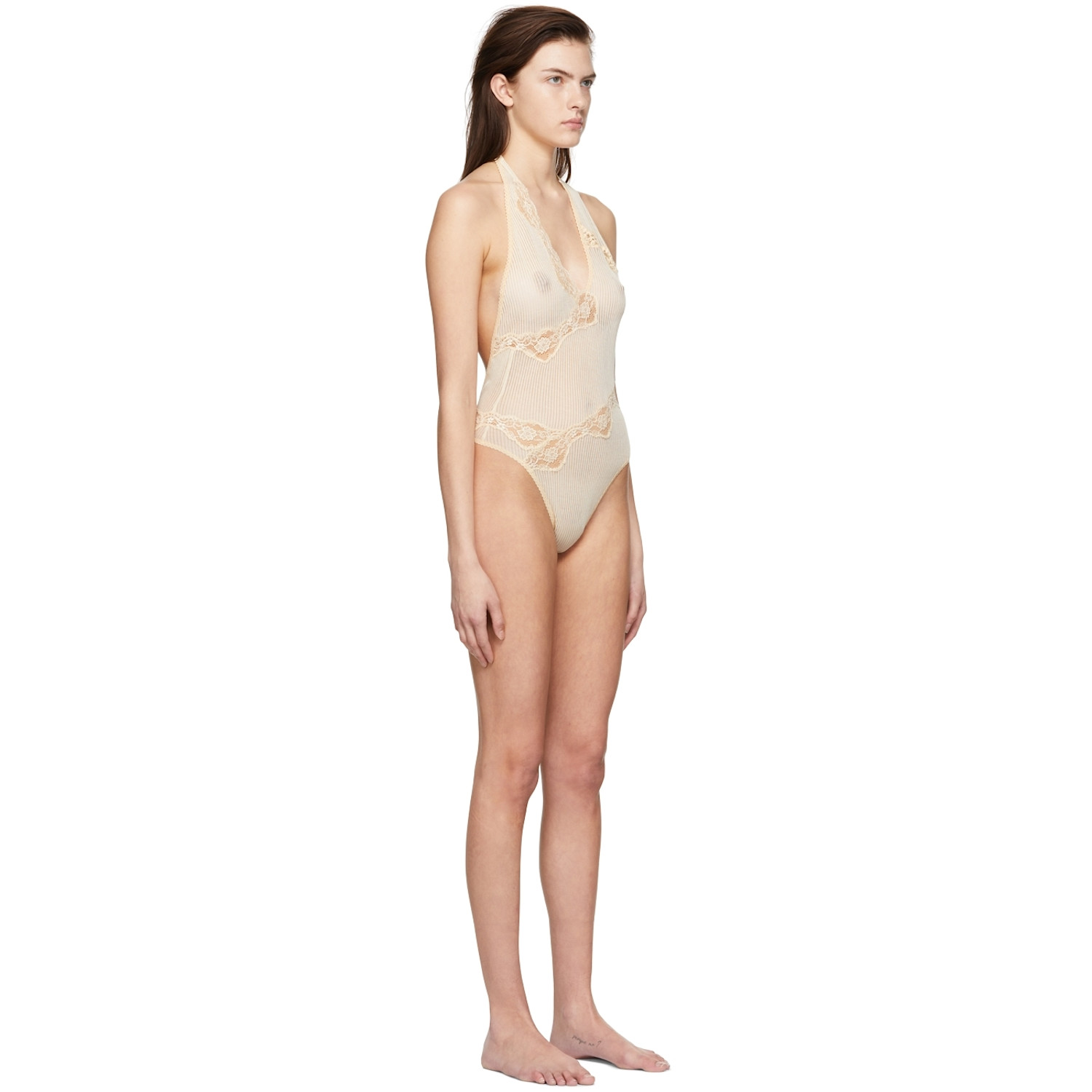  Vaillant Ssense Exclusive Off-white Bodysuit 