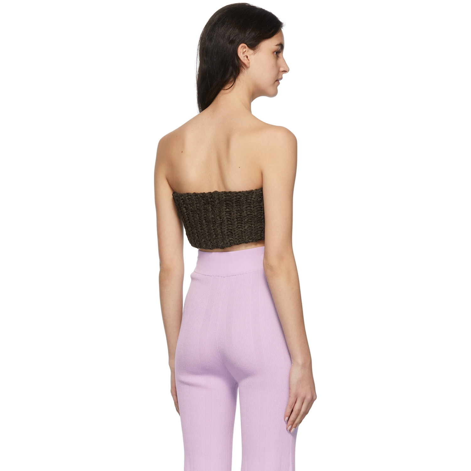  Remain Birger Christensen Brown Miana Tube Top 