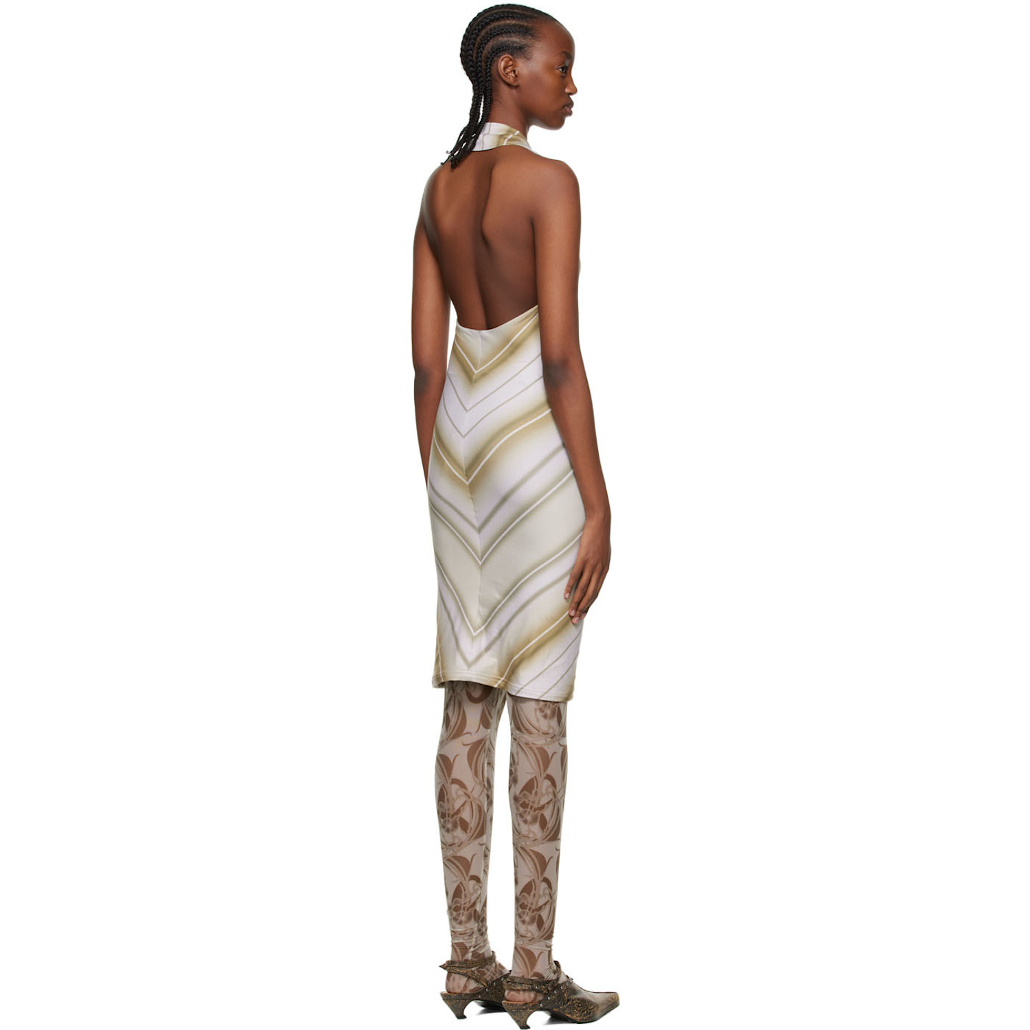  Anne Isabella Green Recycled Polyethylene Mini Dress 