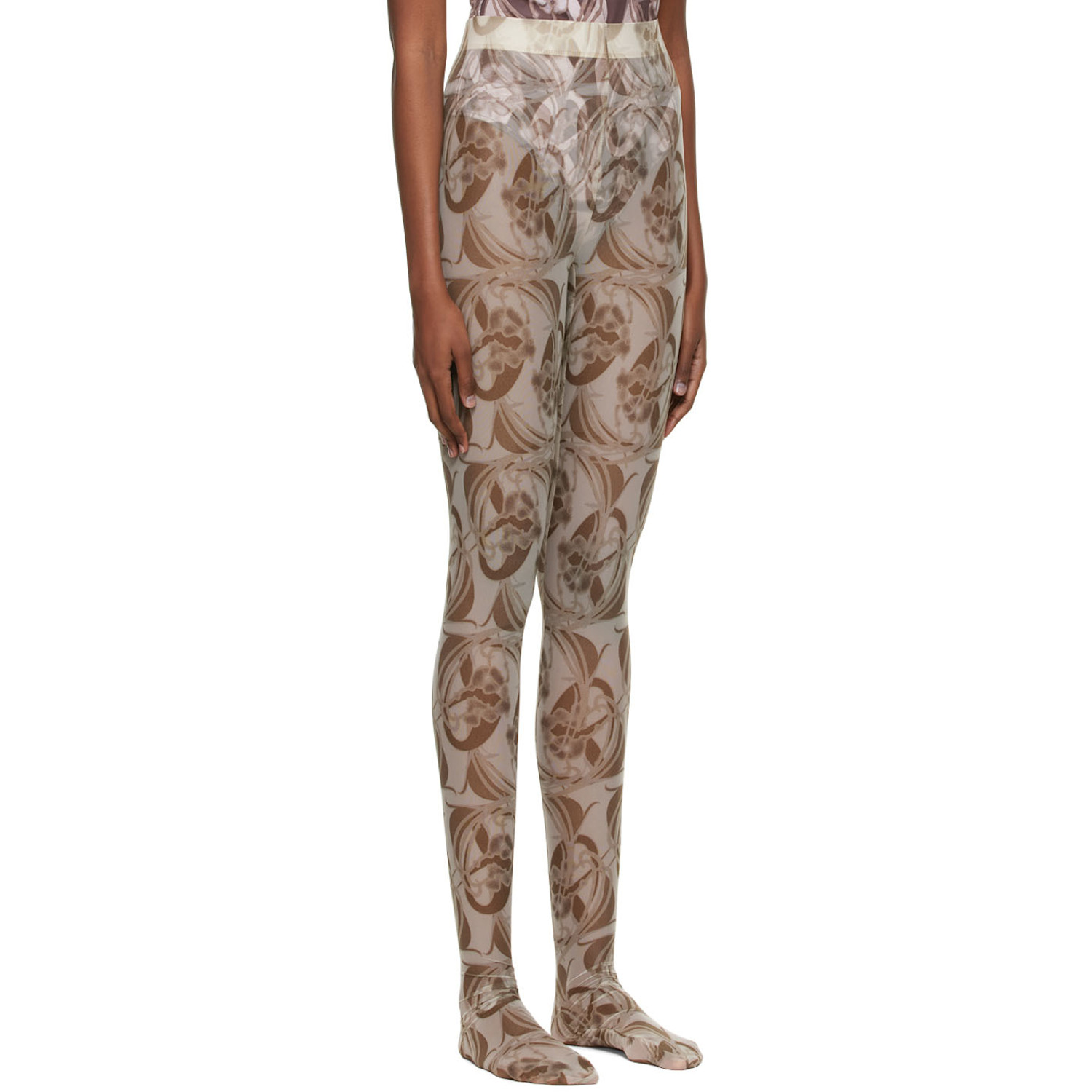  Anne Isabella Green Mesh Tights 