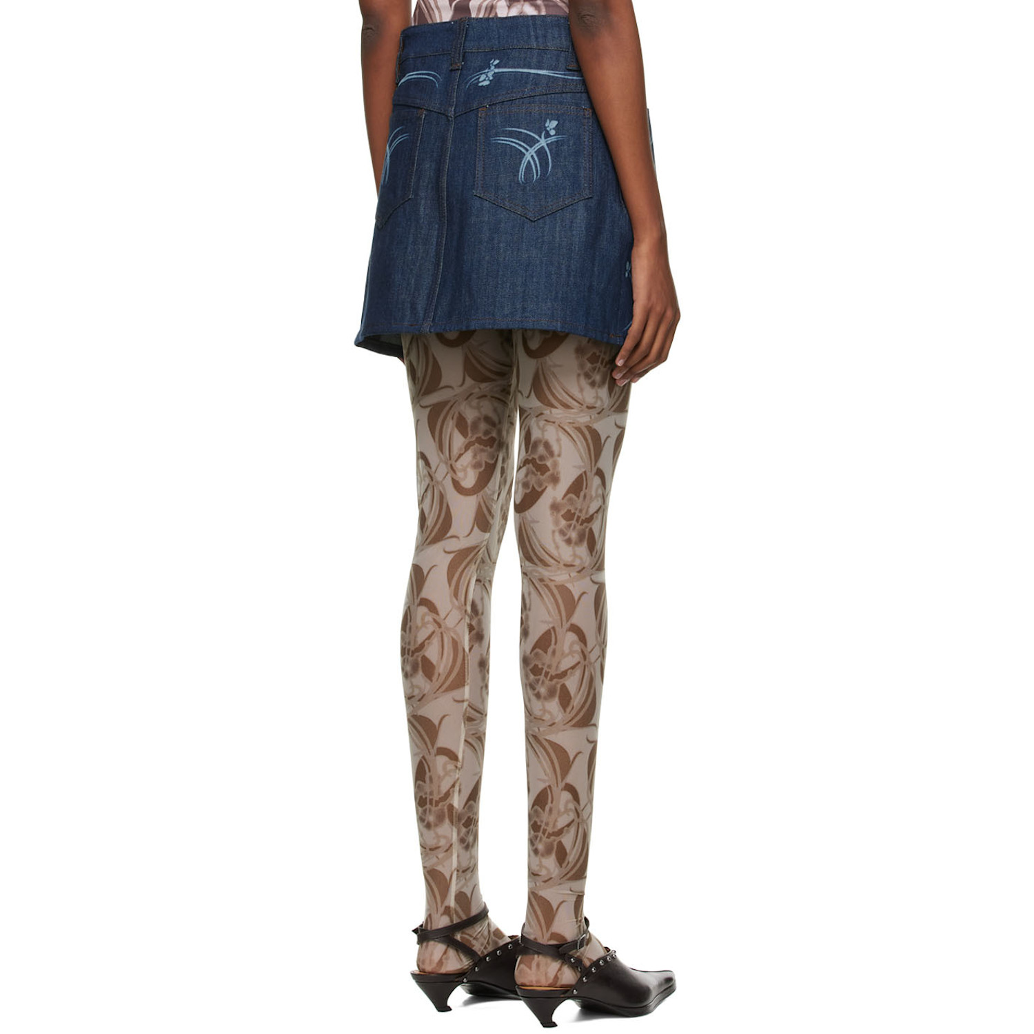 Anne Isabella Blue Denim Mini Skirt 