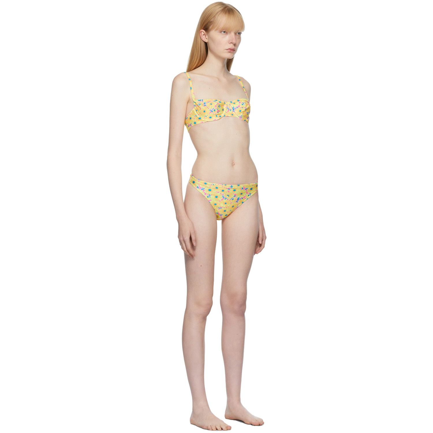  Mirror Palais Ssense Exclusive Multicolor Girasoli Sweetheart Bikini 