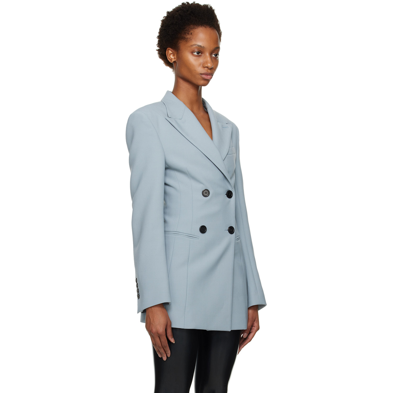  Kwaidan Editions Gray Double-breasted Blazer 