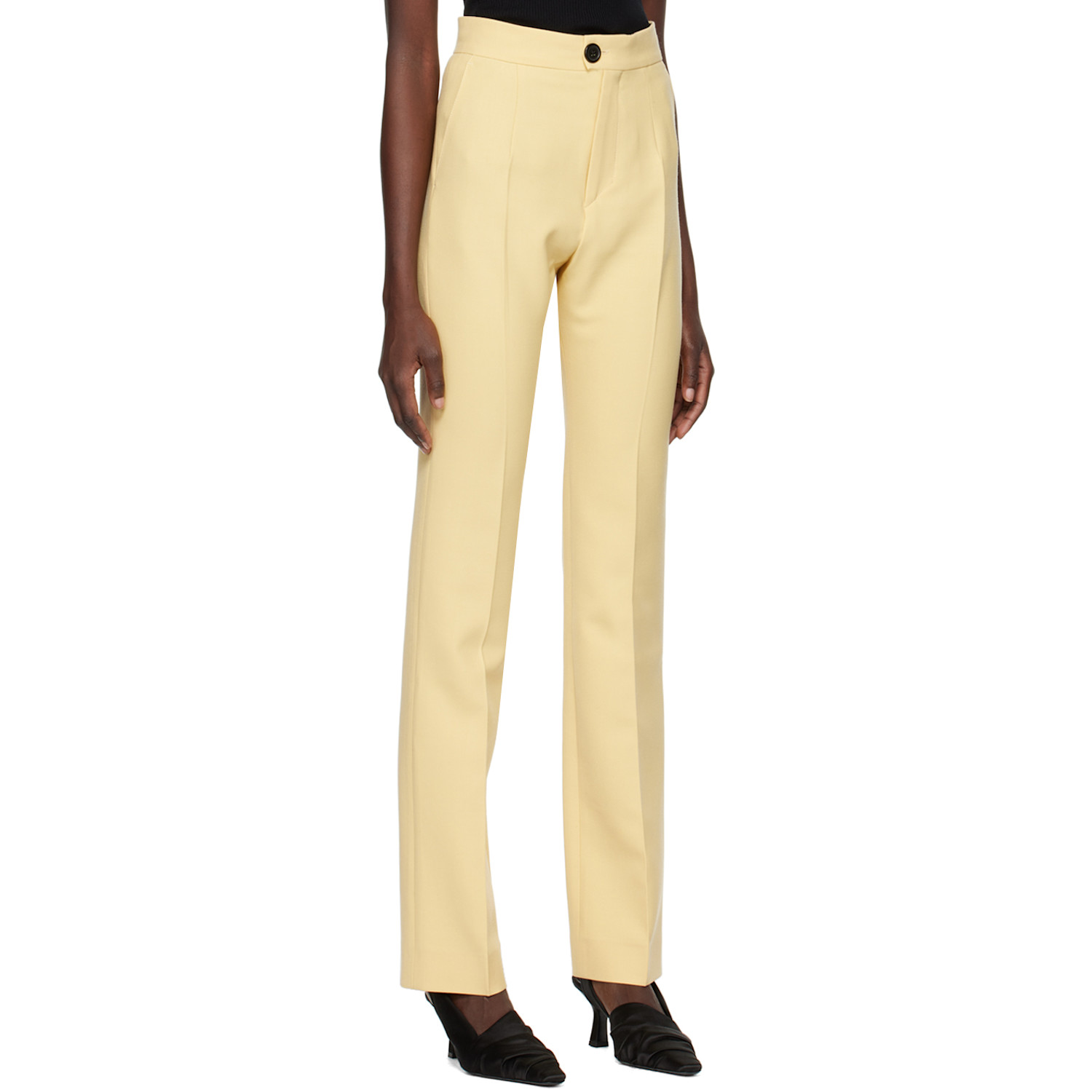  Kwaidan Editions Yellow Slim Leg Trousers 