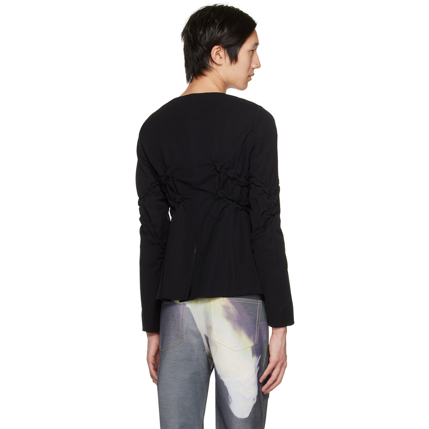  Ponder.er Ssense Exclusive Black Bolt Jacket 