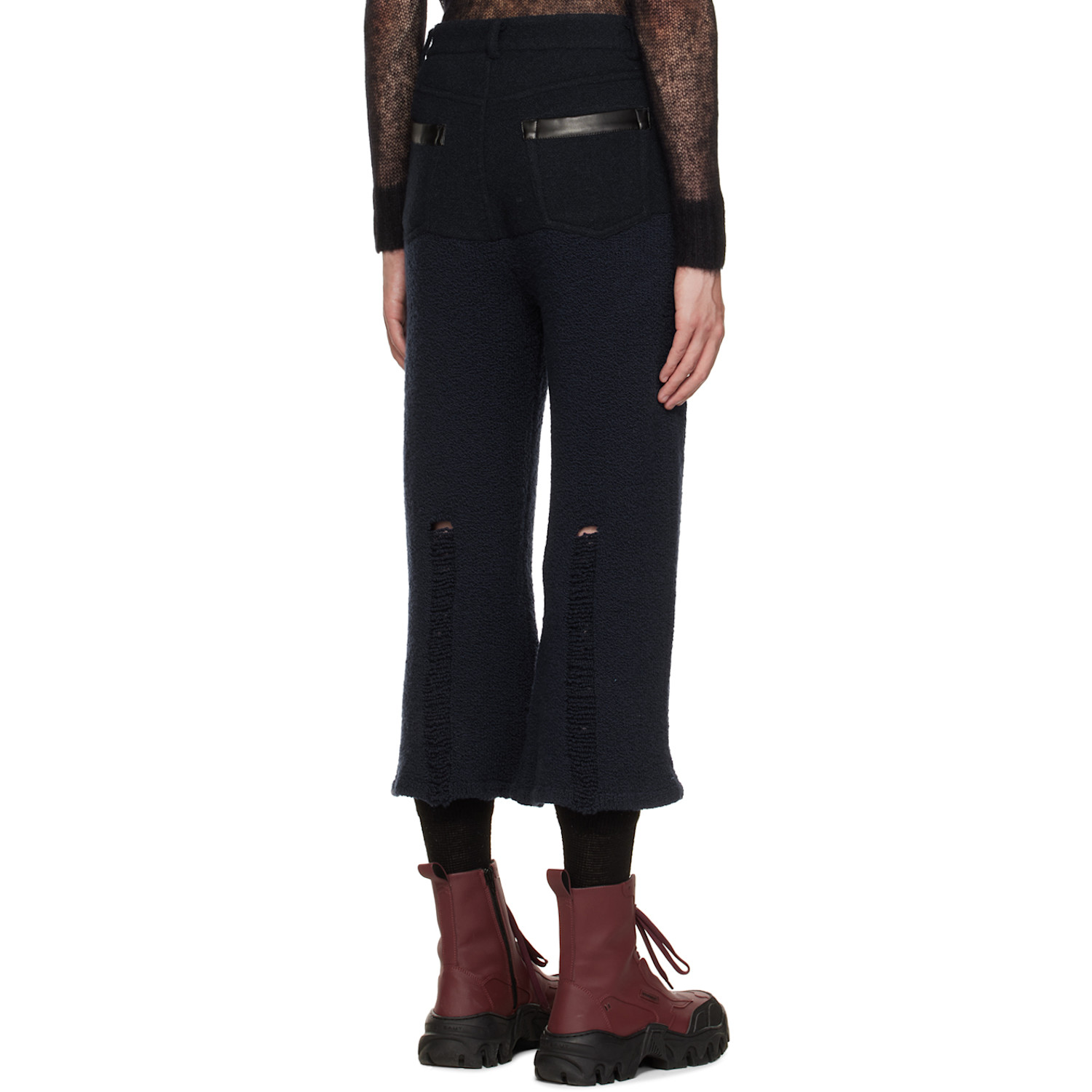  Ponder.er Ssense Exclusive Navy Jean Trousers 