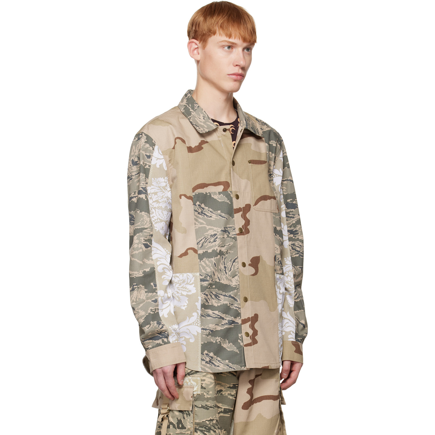  Marine Serre Beige Desert Jacket 