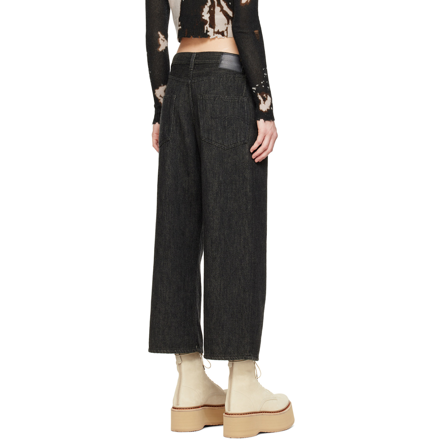  R13 Black Ankled D'arcy Jeans 