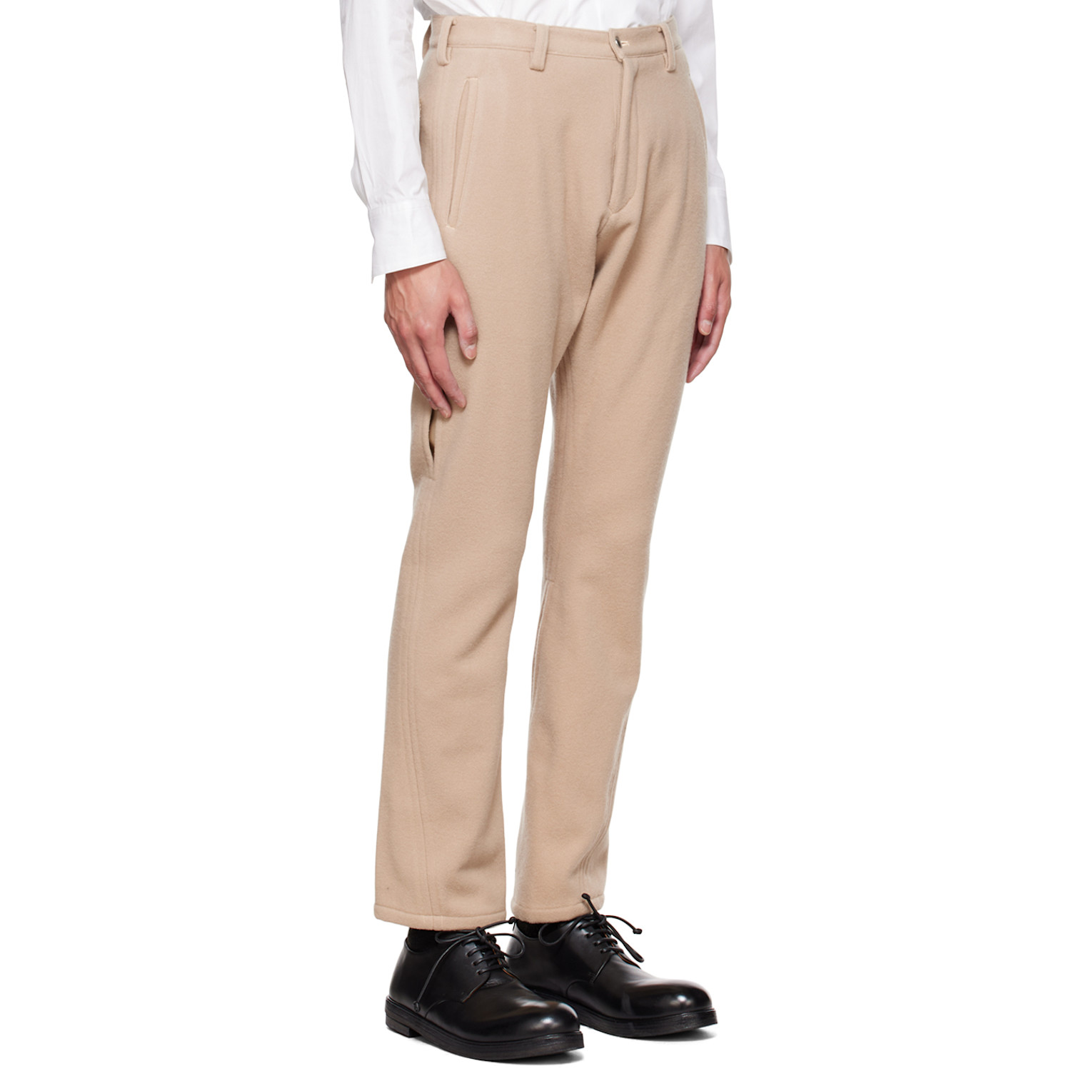  Sulvam Beige Slim Trousers 