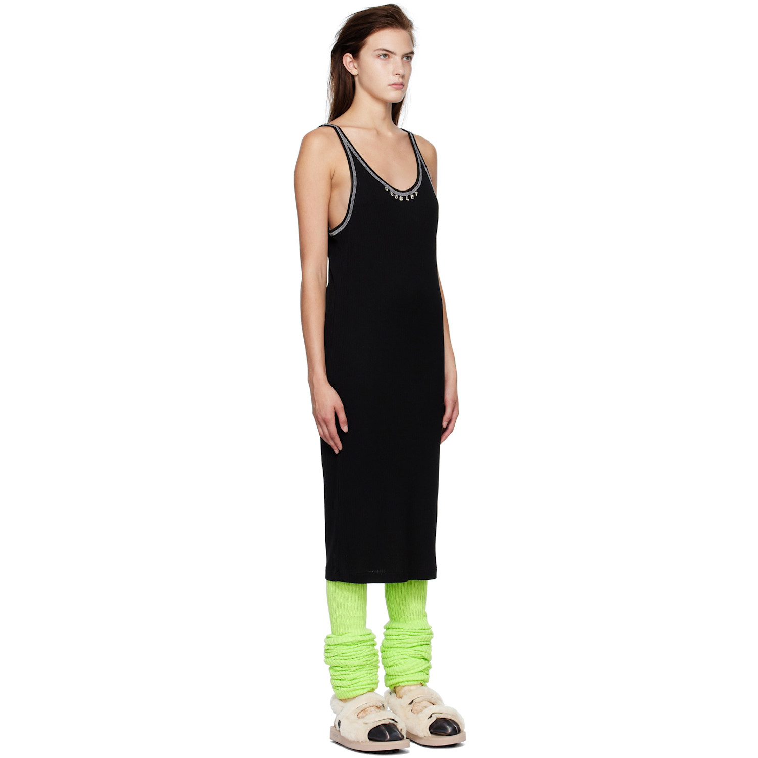  Doublet Black Rib Minidress 