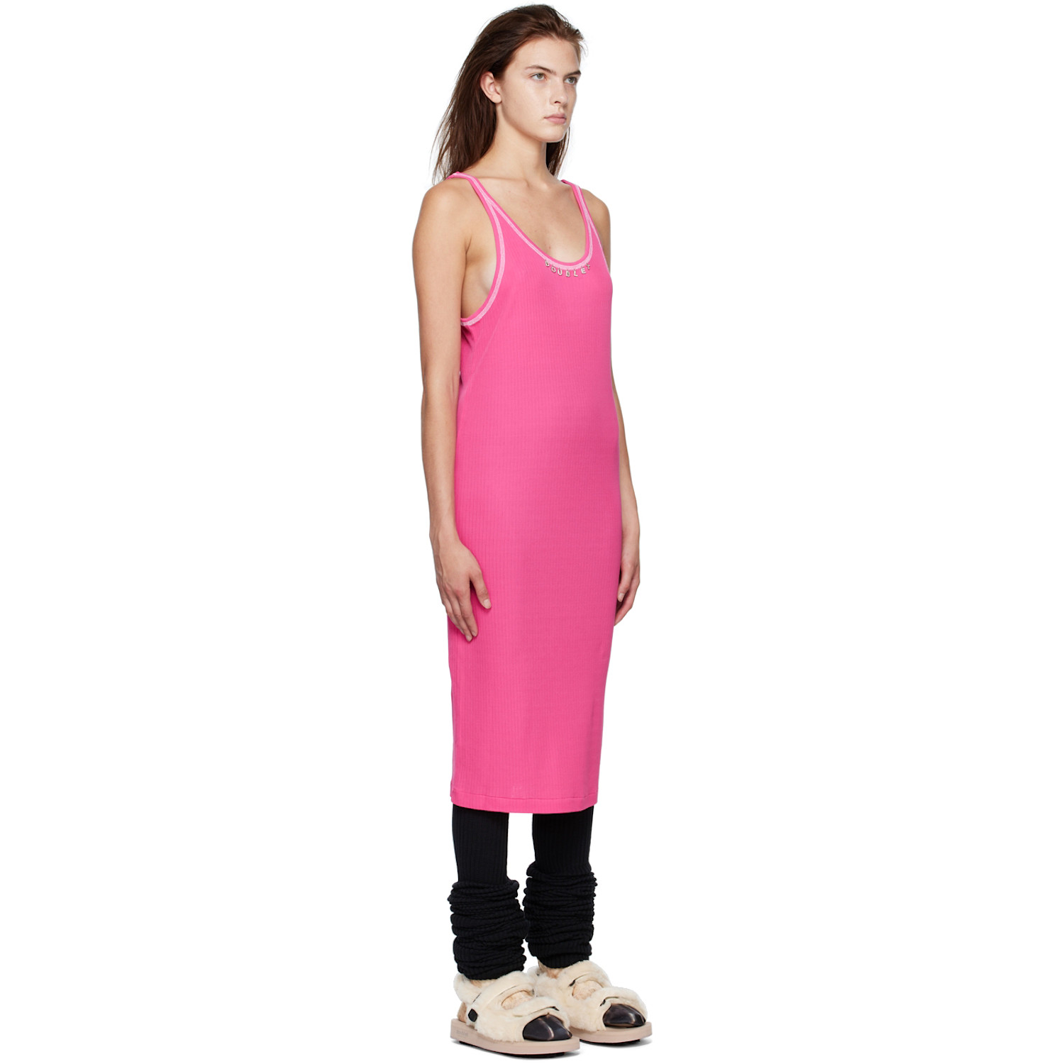  Doublet Pink Rib Minidress 