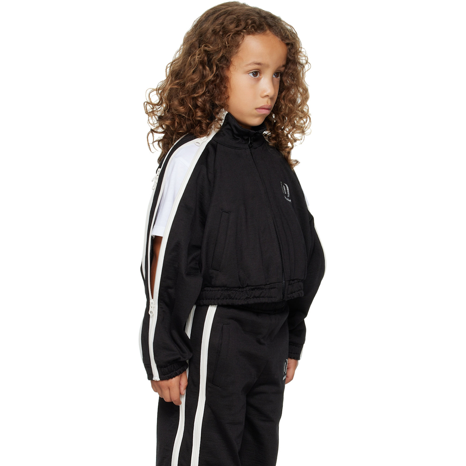  Doublet Kids Black Zip Up Track Jacket 
