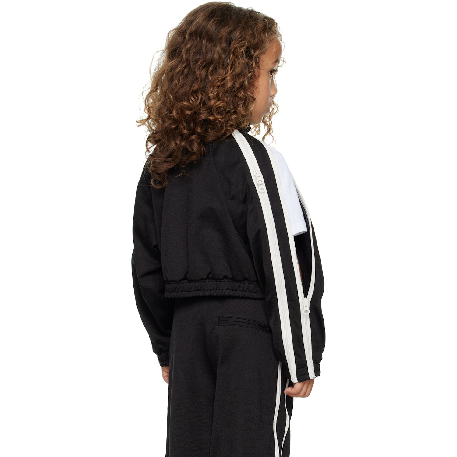  Doublet Kids Black Zip Up Track Jacket 