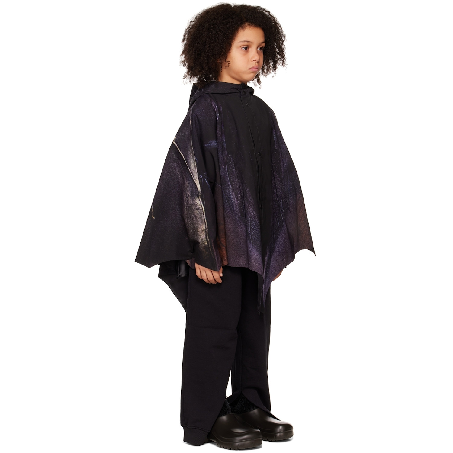  Doublet Ssense Exclusive Kids Black 'i'm A Batkid!' Poncho 