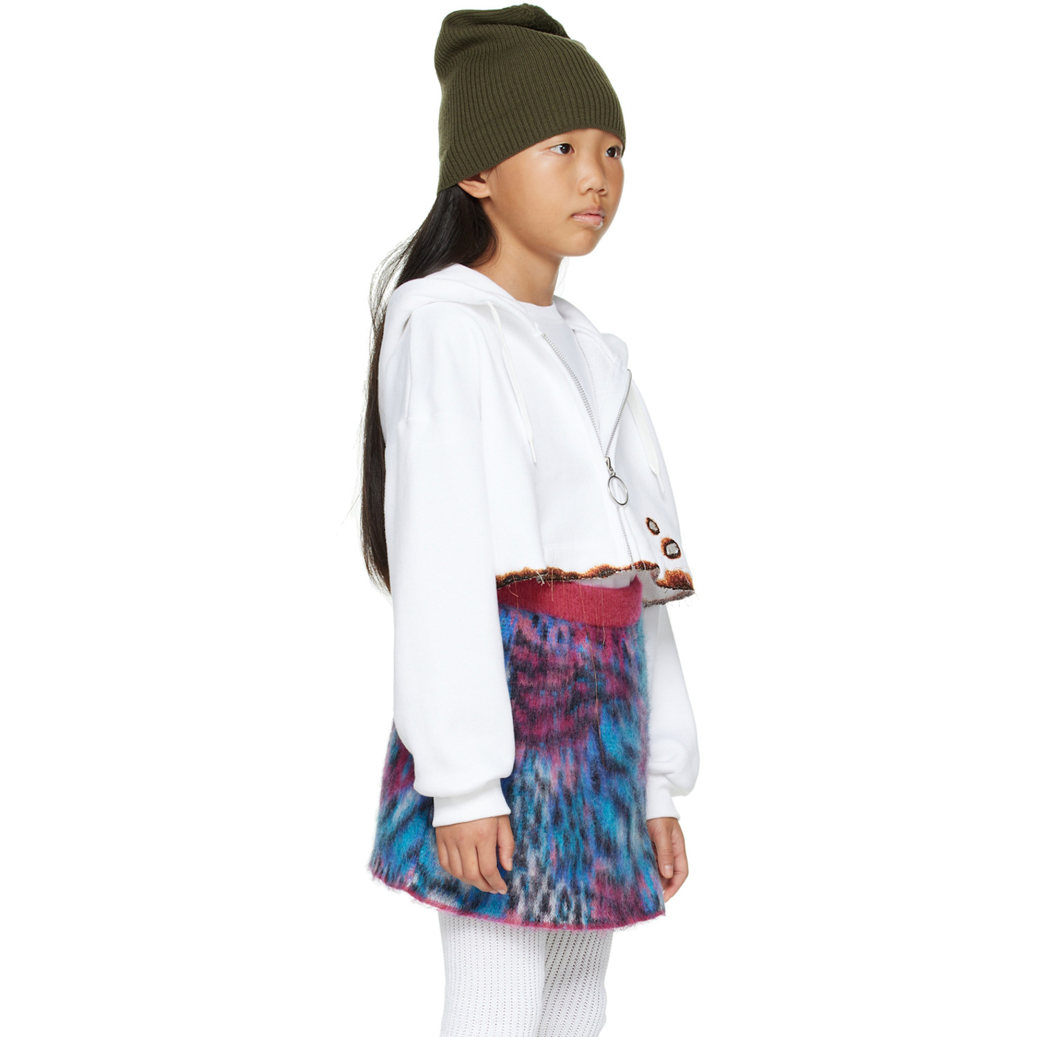  Doublet Kids White Burning Hoodie 