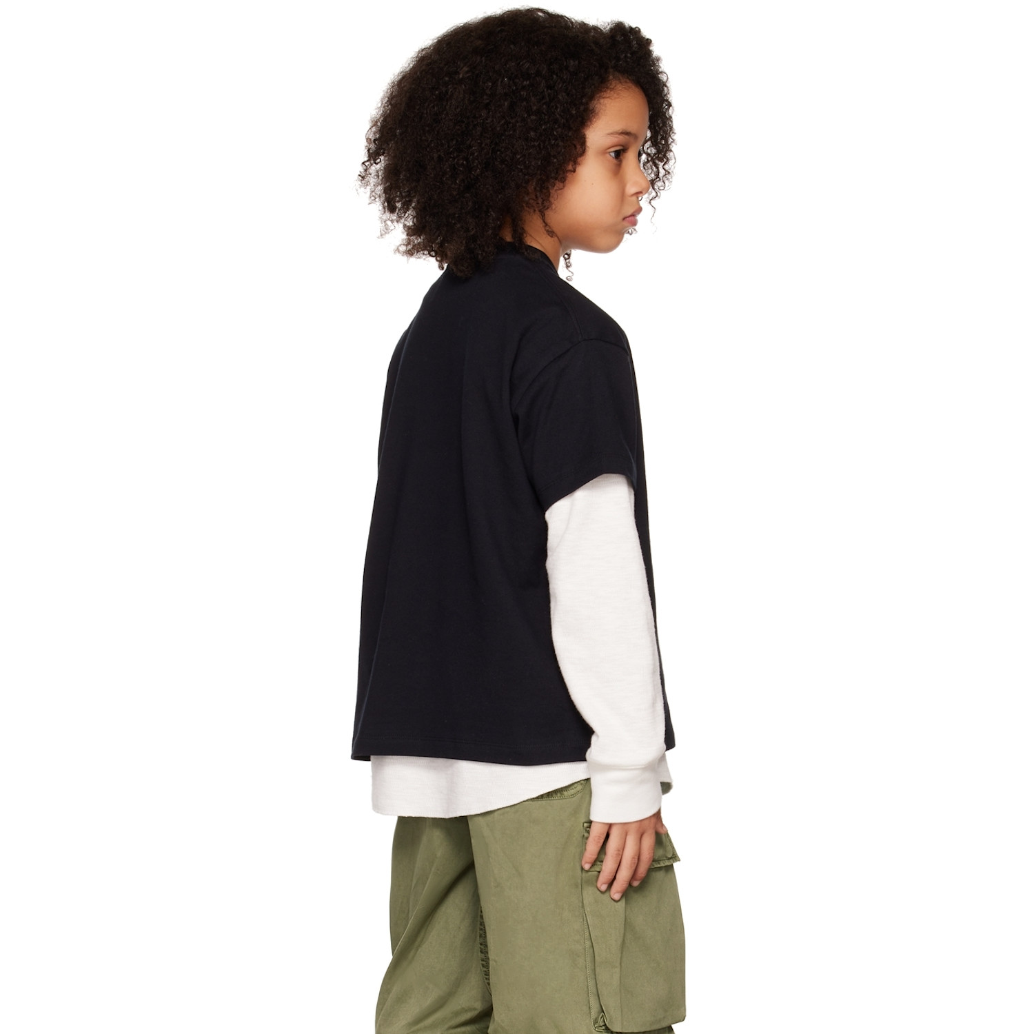  Doublet Ssense Exclusive Kids Black 'trick Or Doublet' T-shirt 
