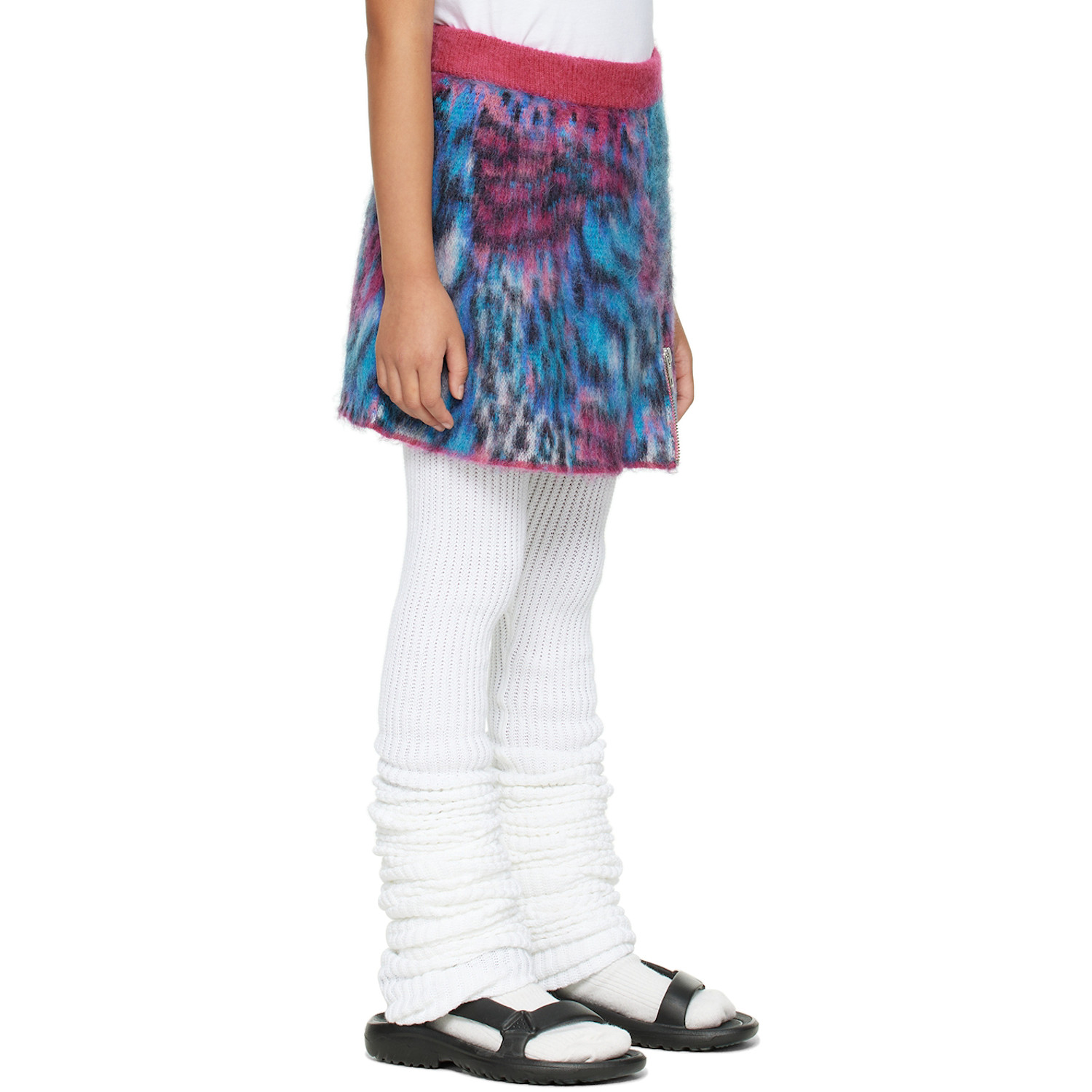  Doublet Kids Blue & Pink Leopard Skirt 
