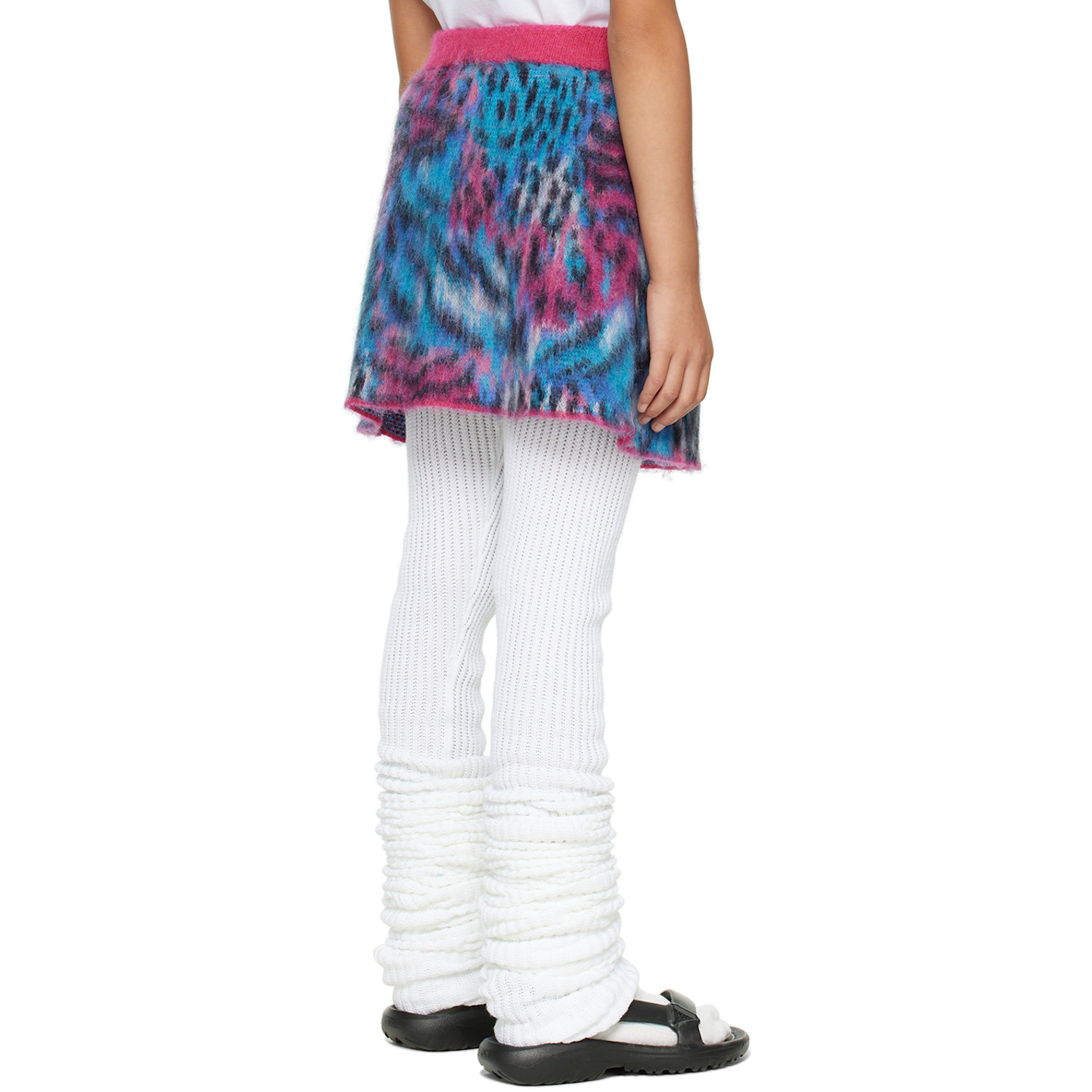  Doublet Kids Blue & Pink Leopard Skirt 