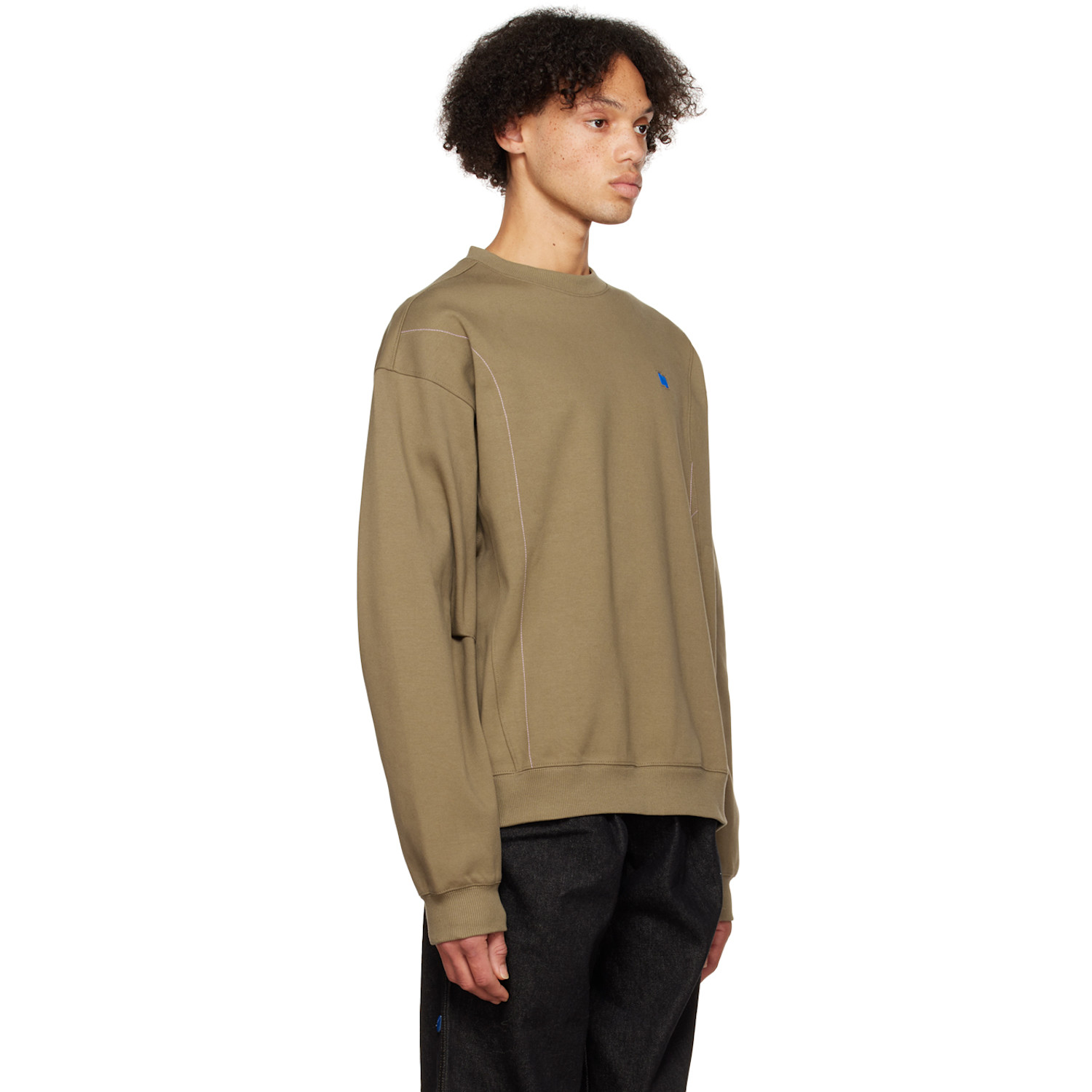  Ader Error Pull Molletonné Trs Kaki 