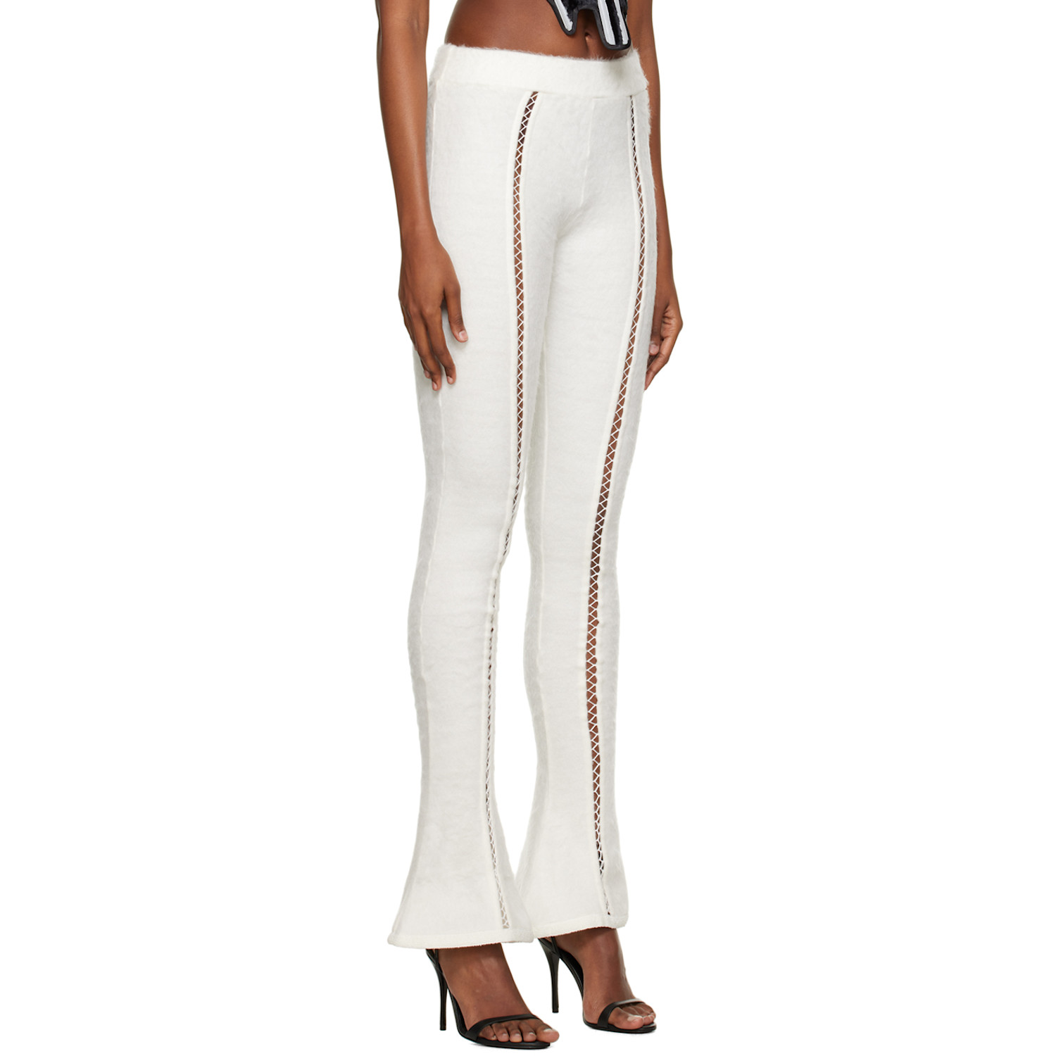  Didu White Flarry Trousers 