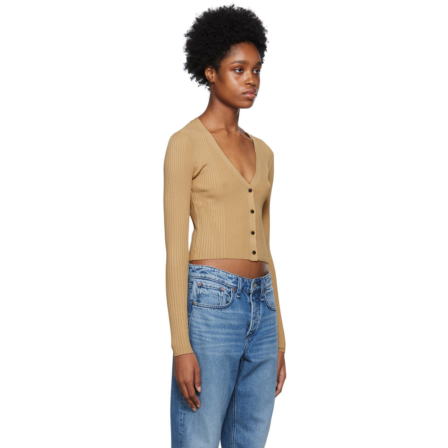  Rag & Bone Beige Rib Cardigan 