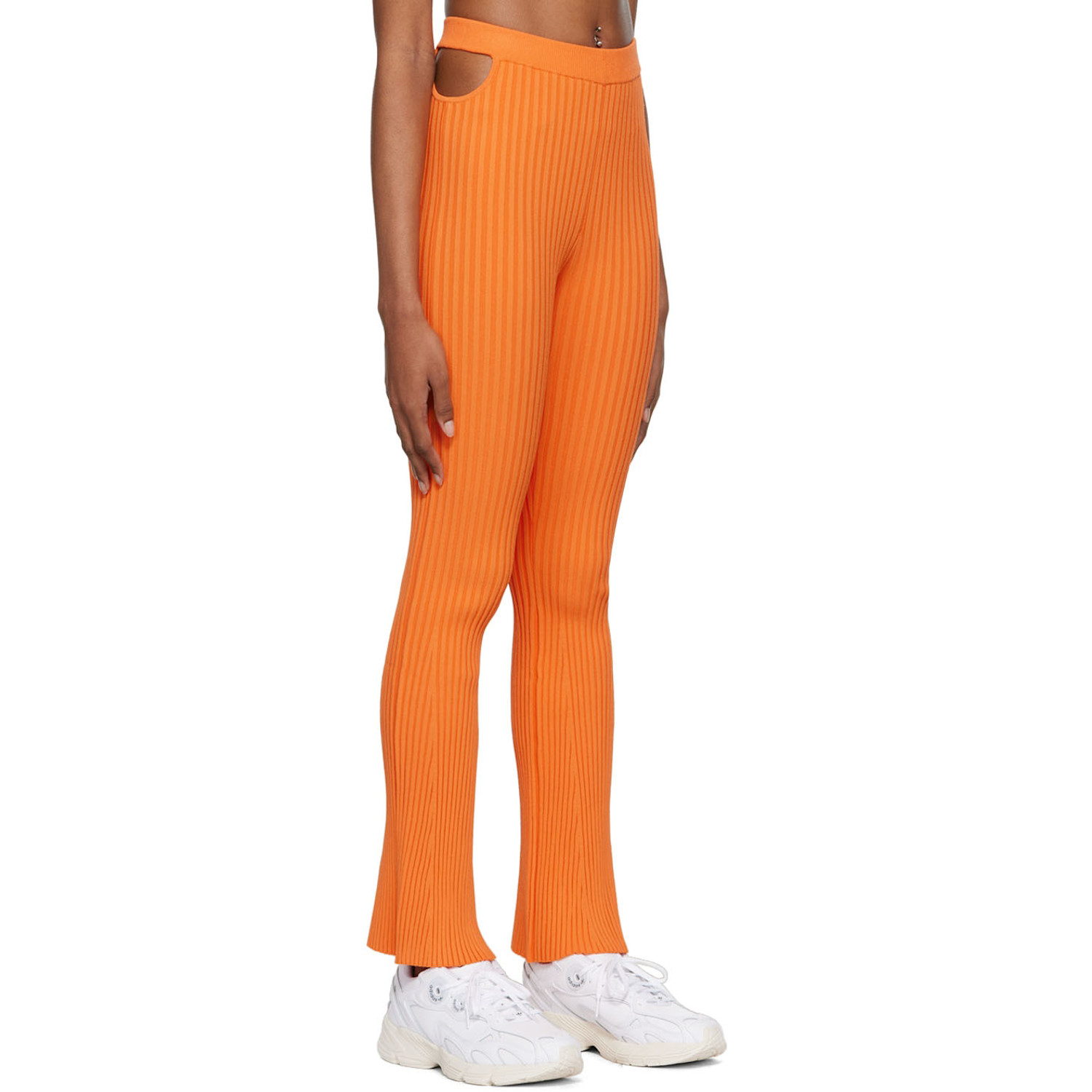  Live The Process Orange Rib Leggings 
