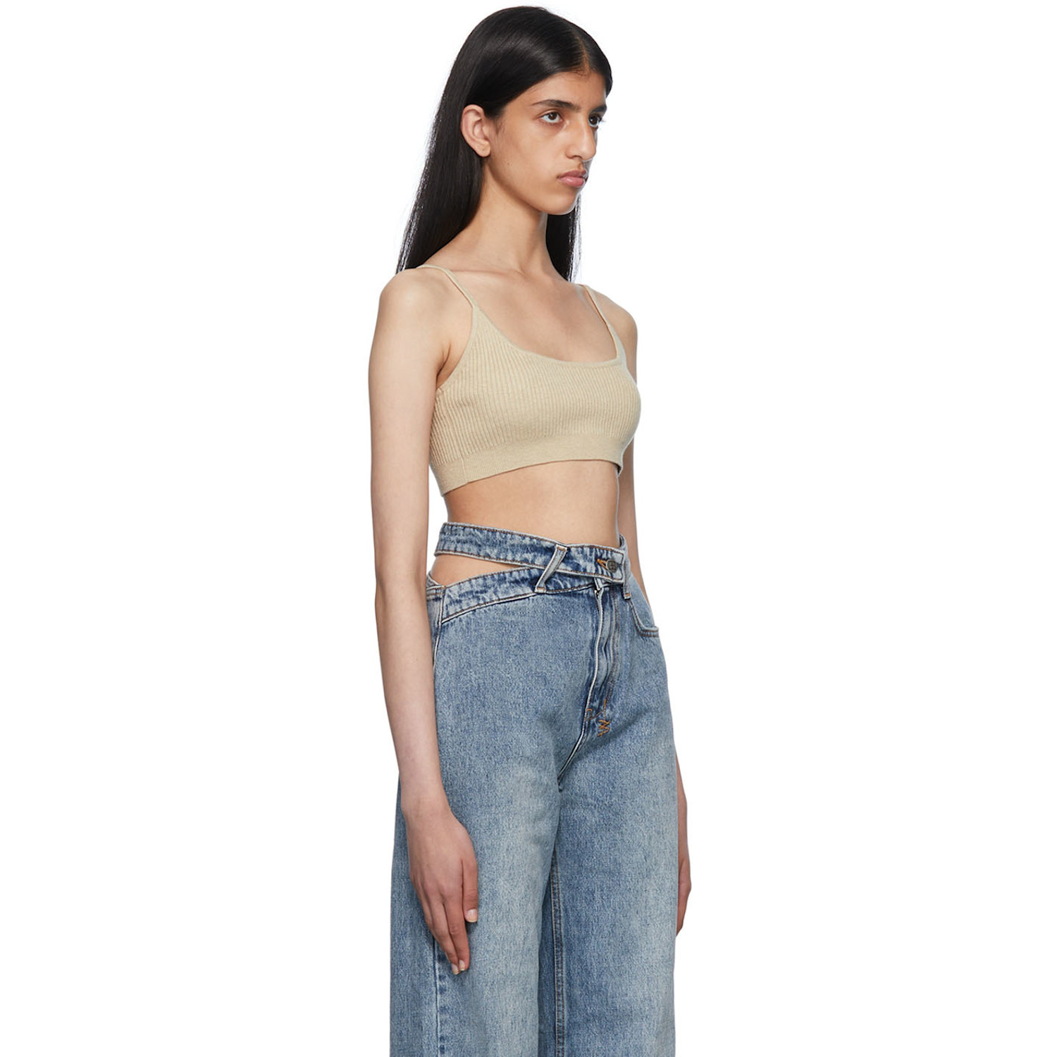  Ksubi Beige Cotton Camisole 