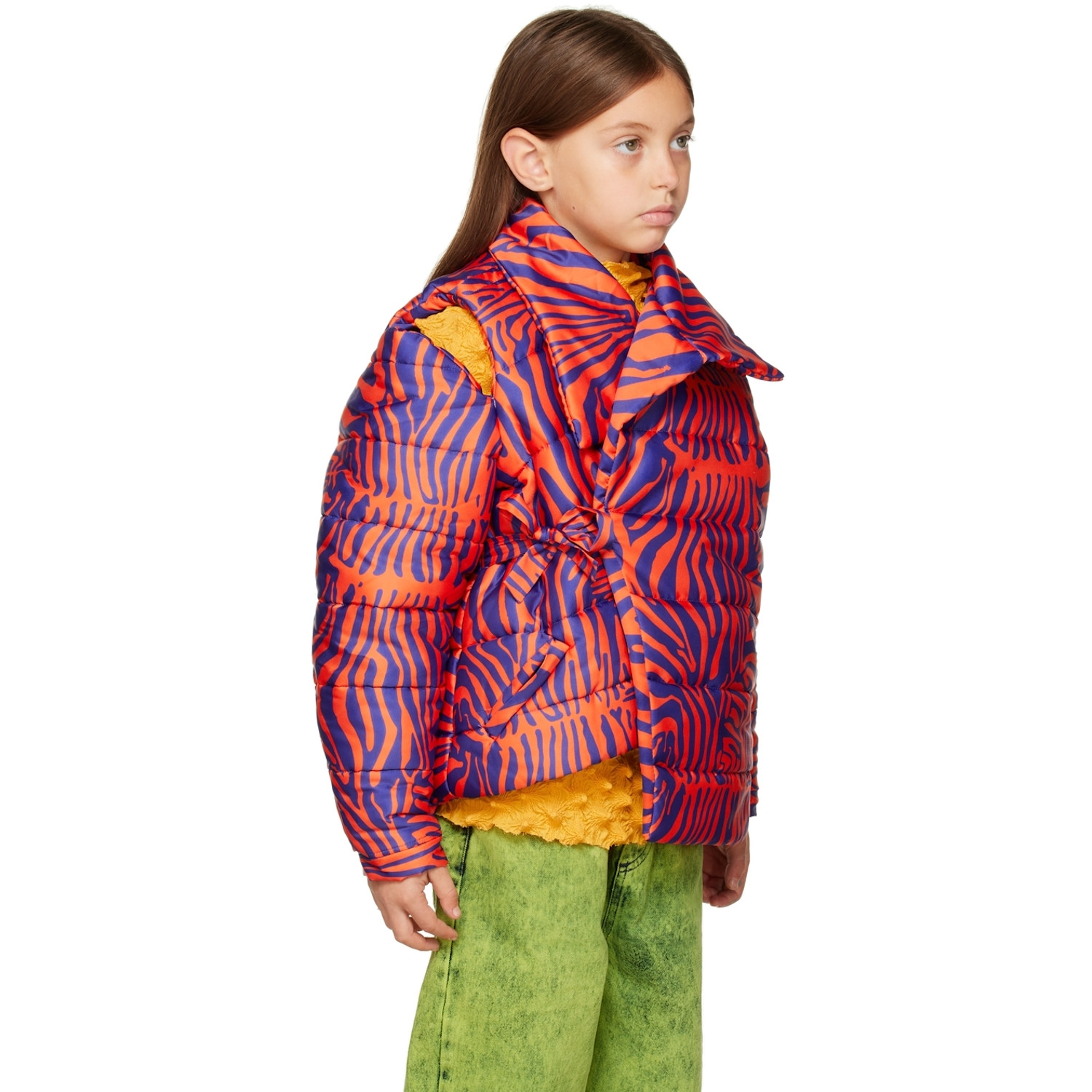  M’a Kids Kids Orange Puffa Jacket 
