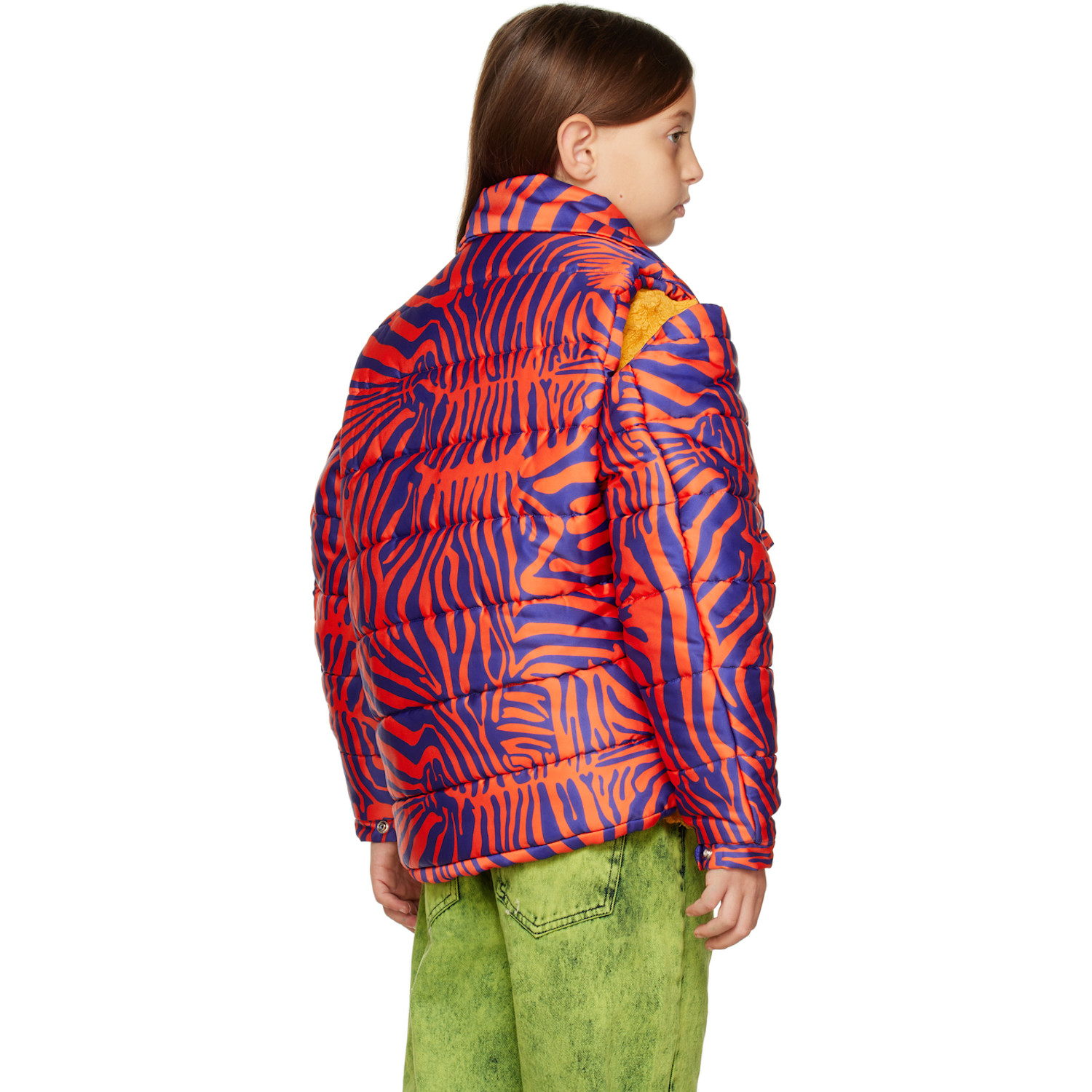  M’a Kids Kids Orange Puffa Jacket 