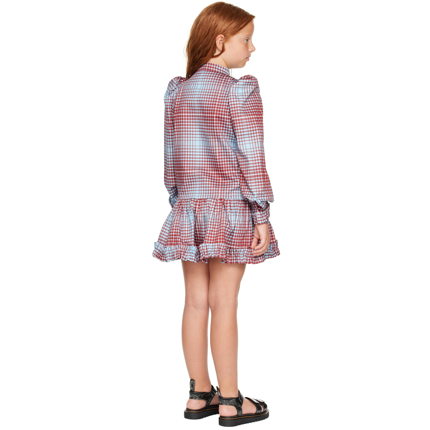  Charles Jeffrey Loverboy Ssense Exclusive Kids Blue & Red Dress 