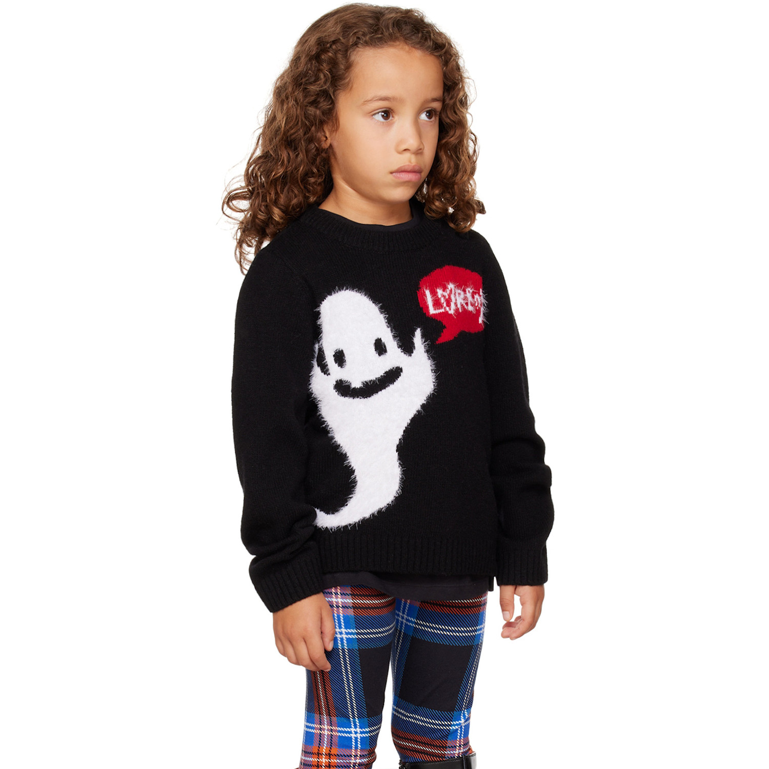  Charles Jeffrey Loverboy Ssense Exclusive Kids Black Loverboy Sweater 