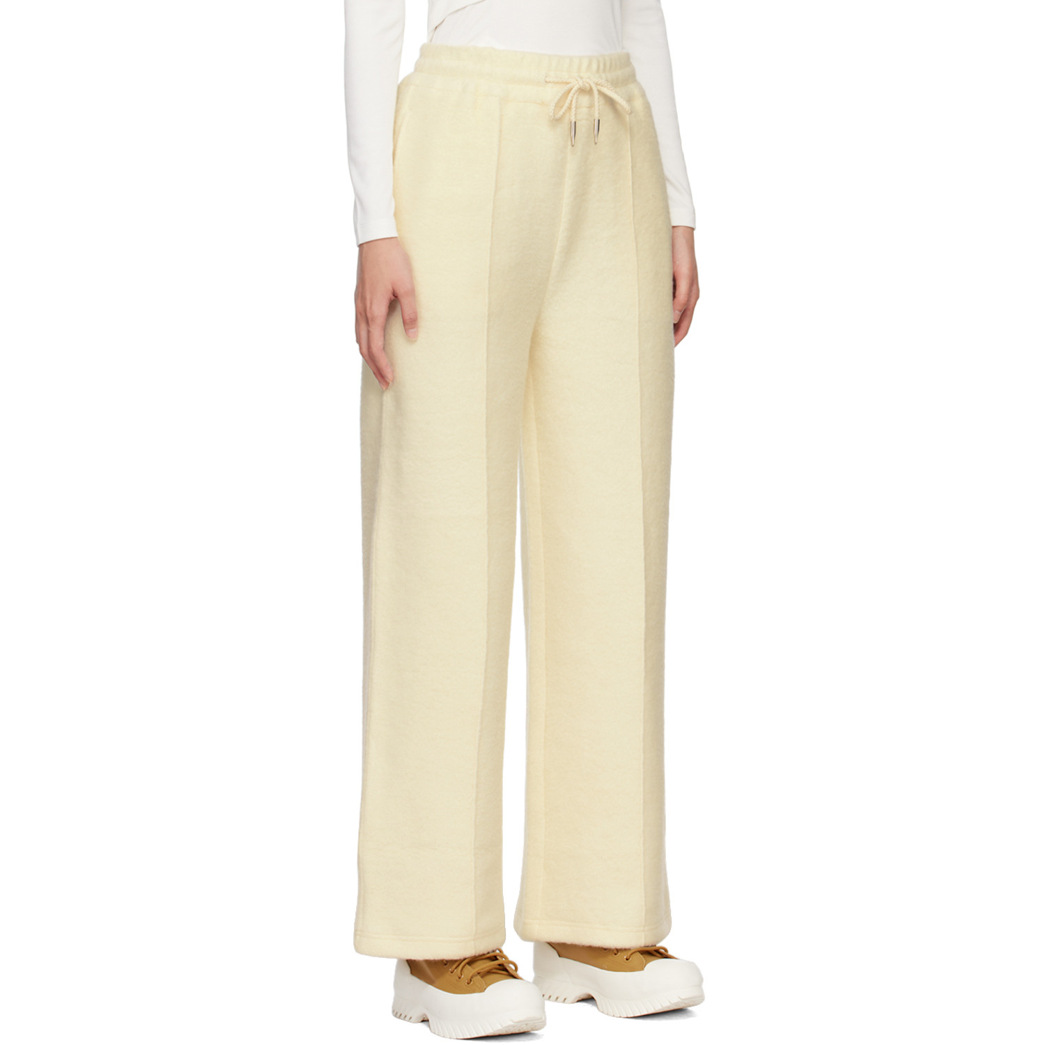  Feng Chen Wang Off-white Drawstring Lounge Pants 