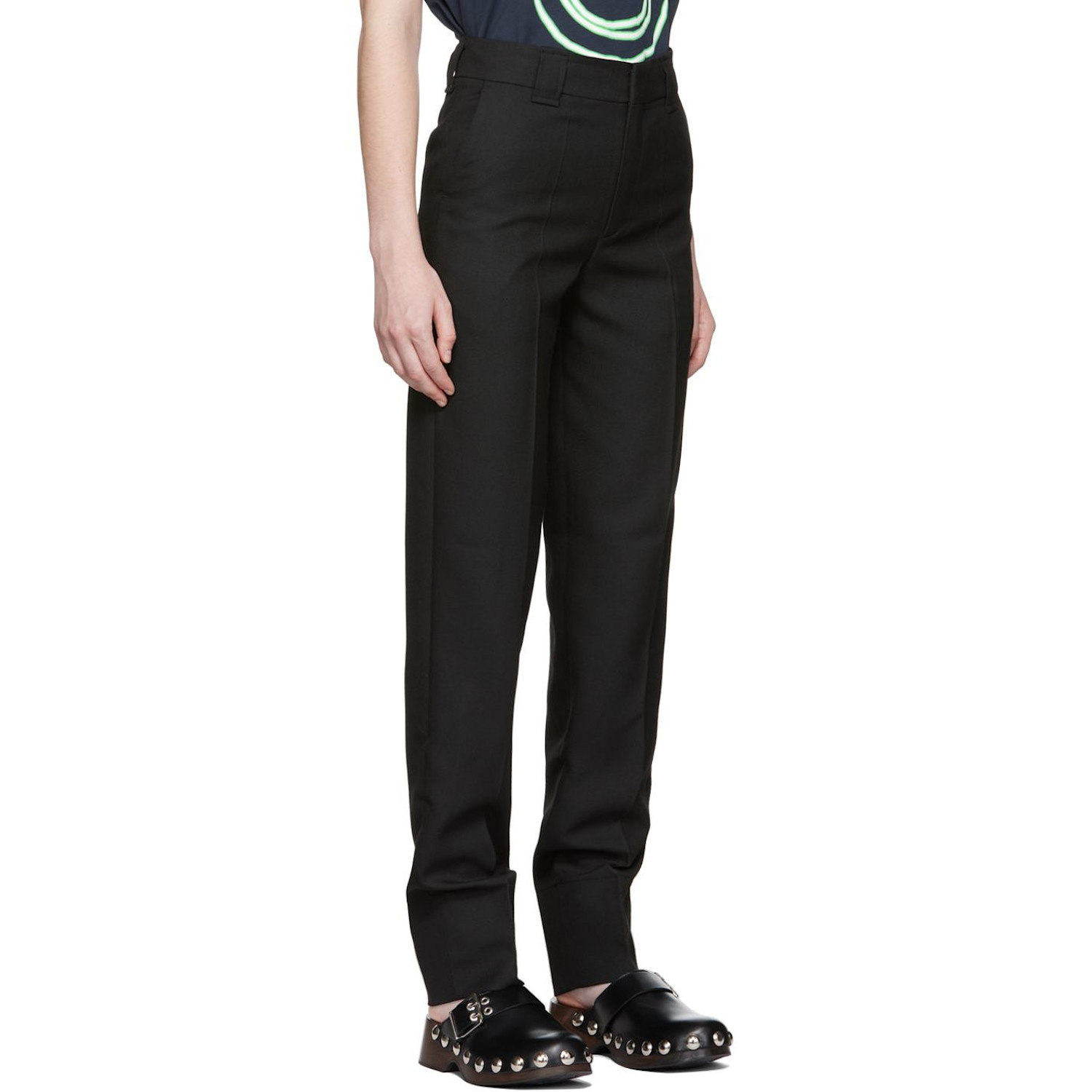  Ganni Black Summer Suiting Trousers 