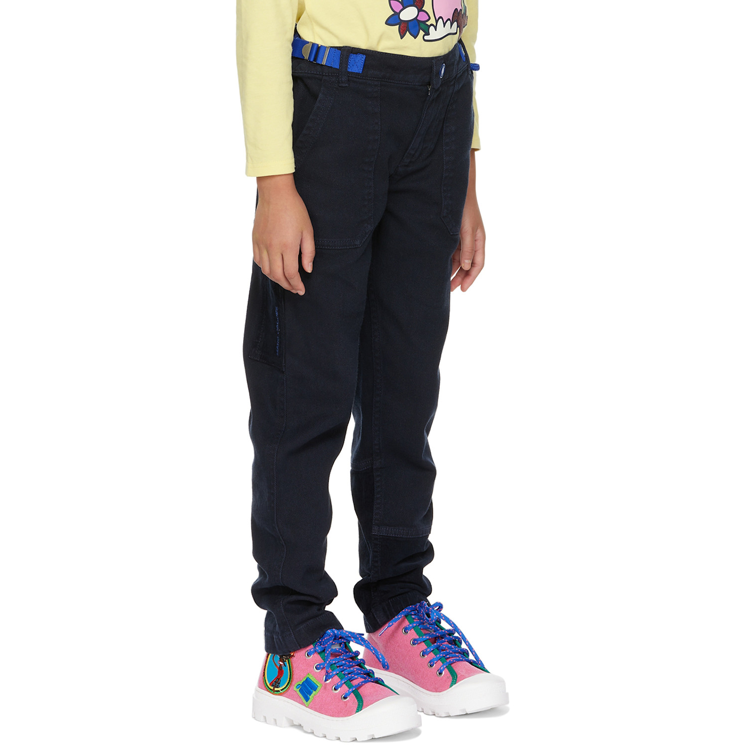  Marc Jacobs Kids Navy Paneled Cargo Pants 