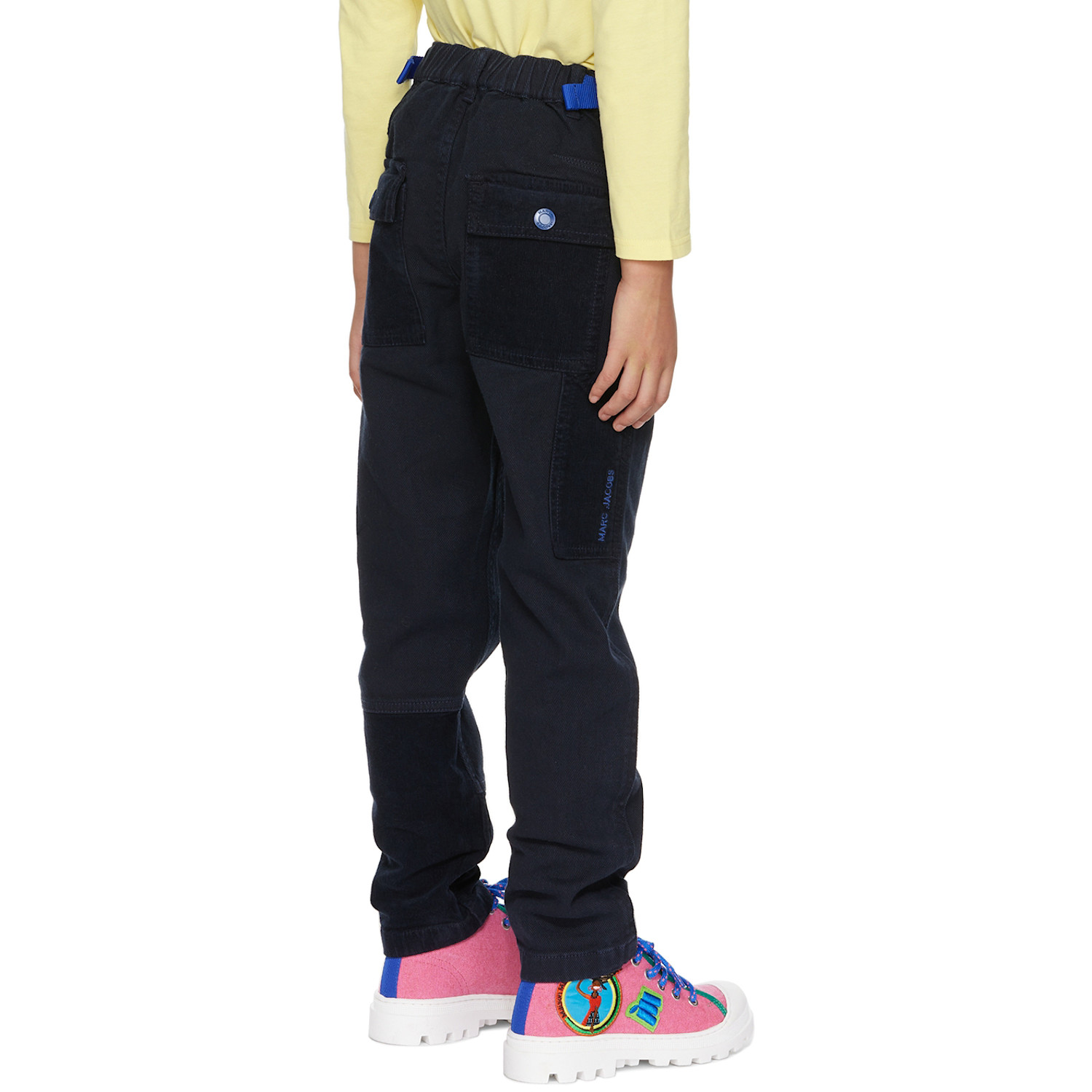  Marc Jacobs Kids Navy Paneled Cargo Pants 